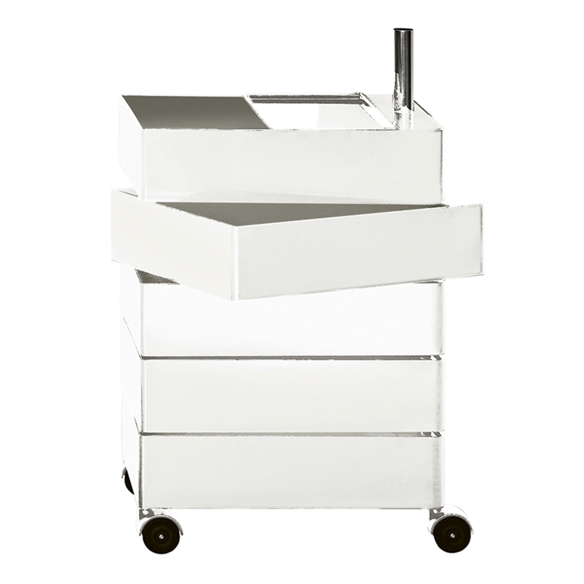 Magis - 360° 5 Drawers White - Skuffeseksjoner - Konstantin Grcic - Hvit - Metall/Plast