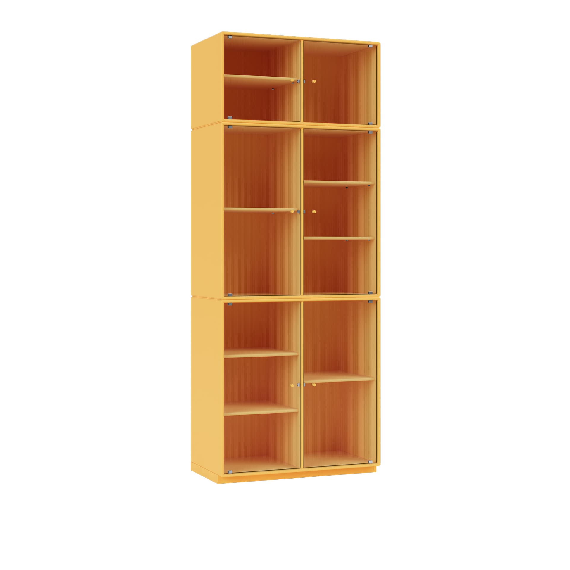 Montana - Ripple Iv – Vitrine Cabinet 166-Acacia 06 Plinth 3 cm - Vitrineskap - Peter J. Lassen - Gul - Tre