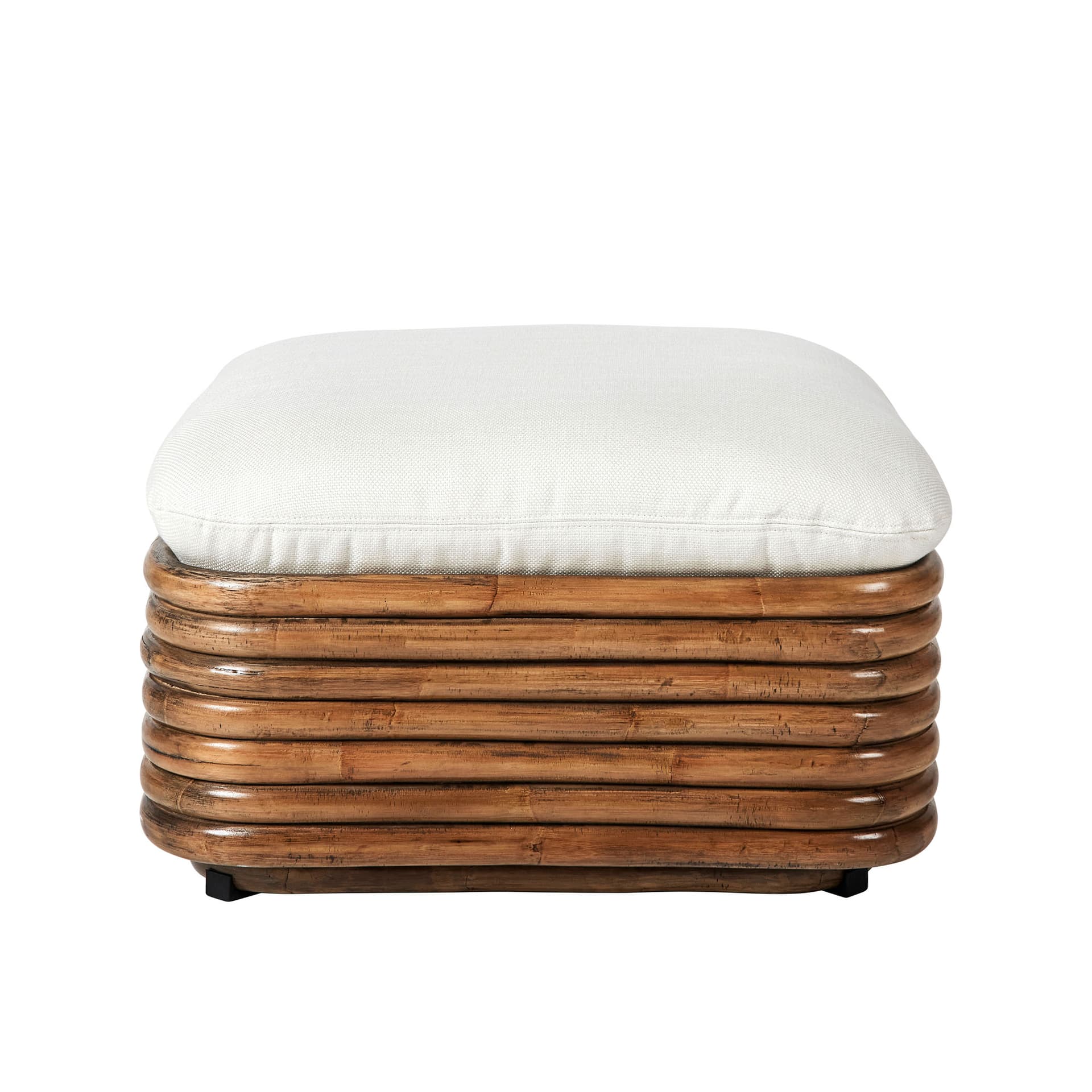 Gubi - Bohemian 72 Ottoman - Fully Upholstered, PG. B Dedar, Flair Special FR 101 - Utendørs krakker & puffer - Gabriella Crespi - Beige - Tekstilmateriale