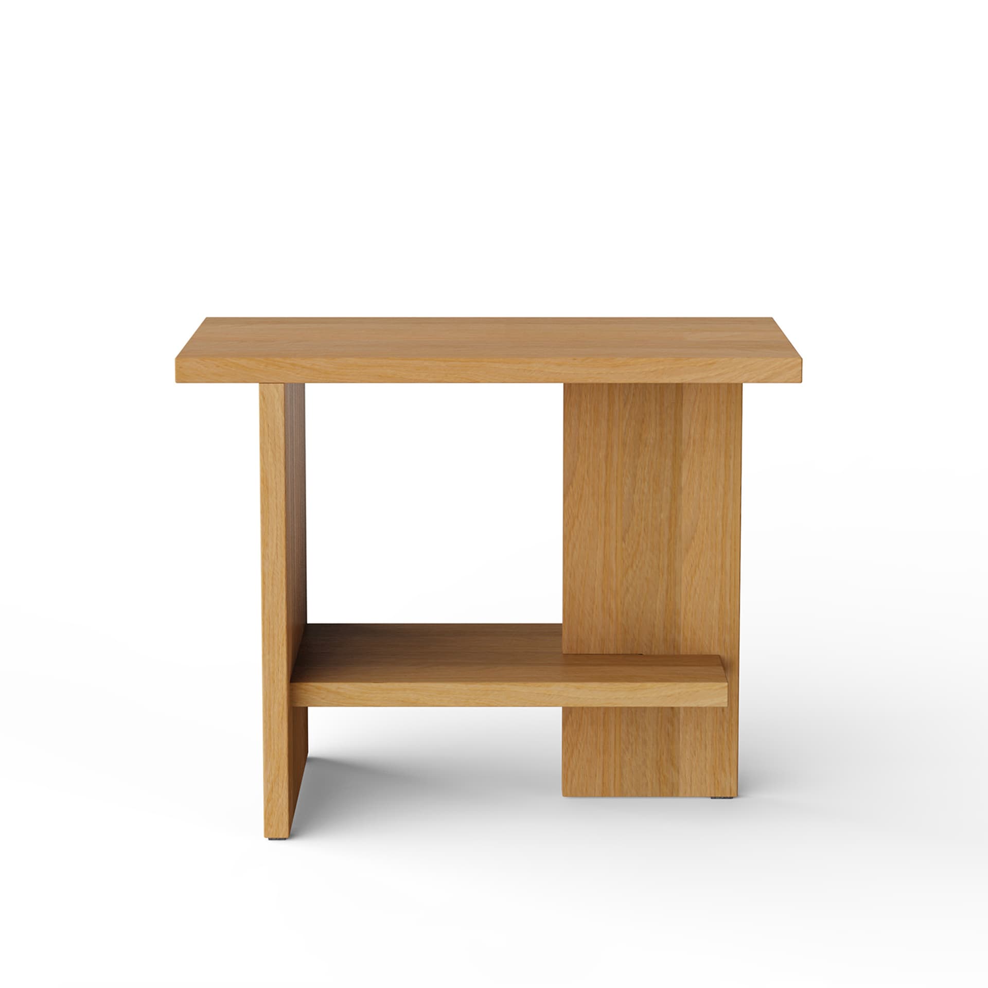 NINE - Tee - Side Table Rectangle Oak - Småbord & sidebord - Matteo Fogale - Tre farget - Tre