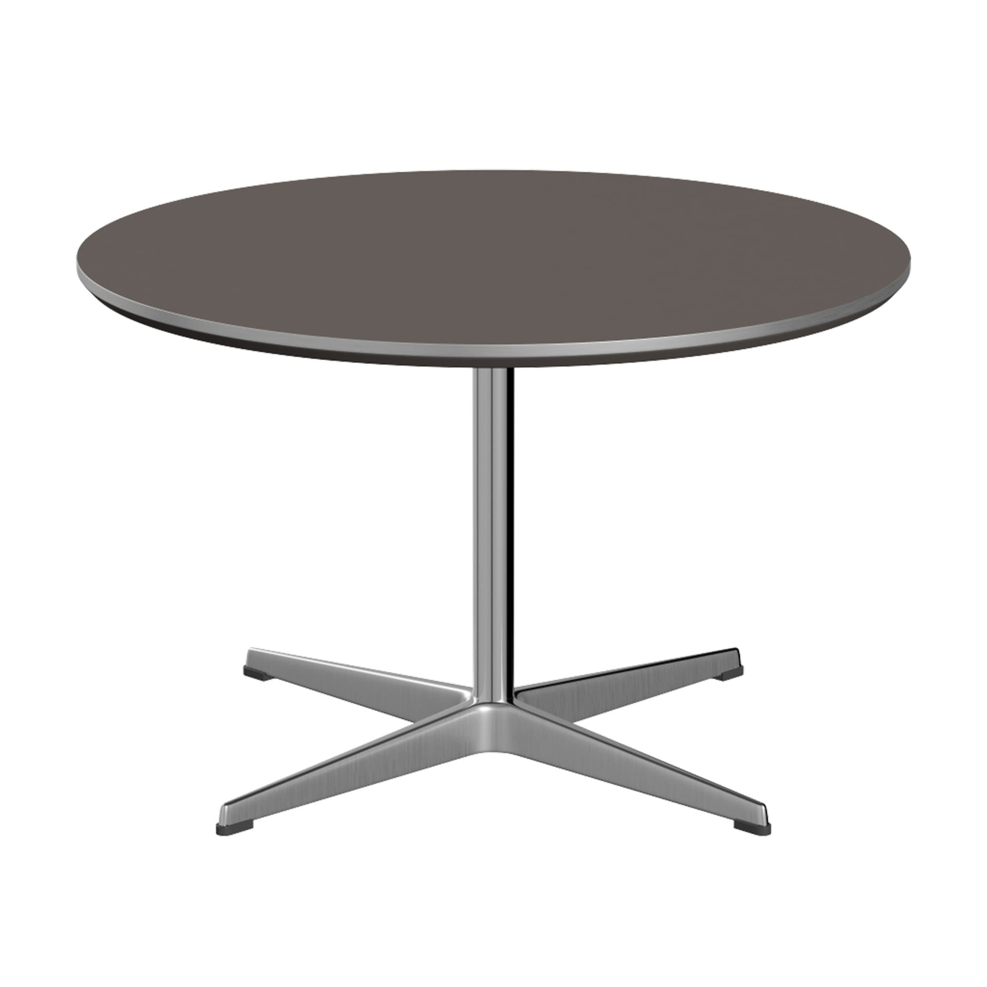 Fritz Hansen - A222 Cirkulär Soffbord, Ø75 cm, Laminat, Grey - Sofabord - Arne Jacobsen,Piet Hein - Grå - Metall/Tre