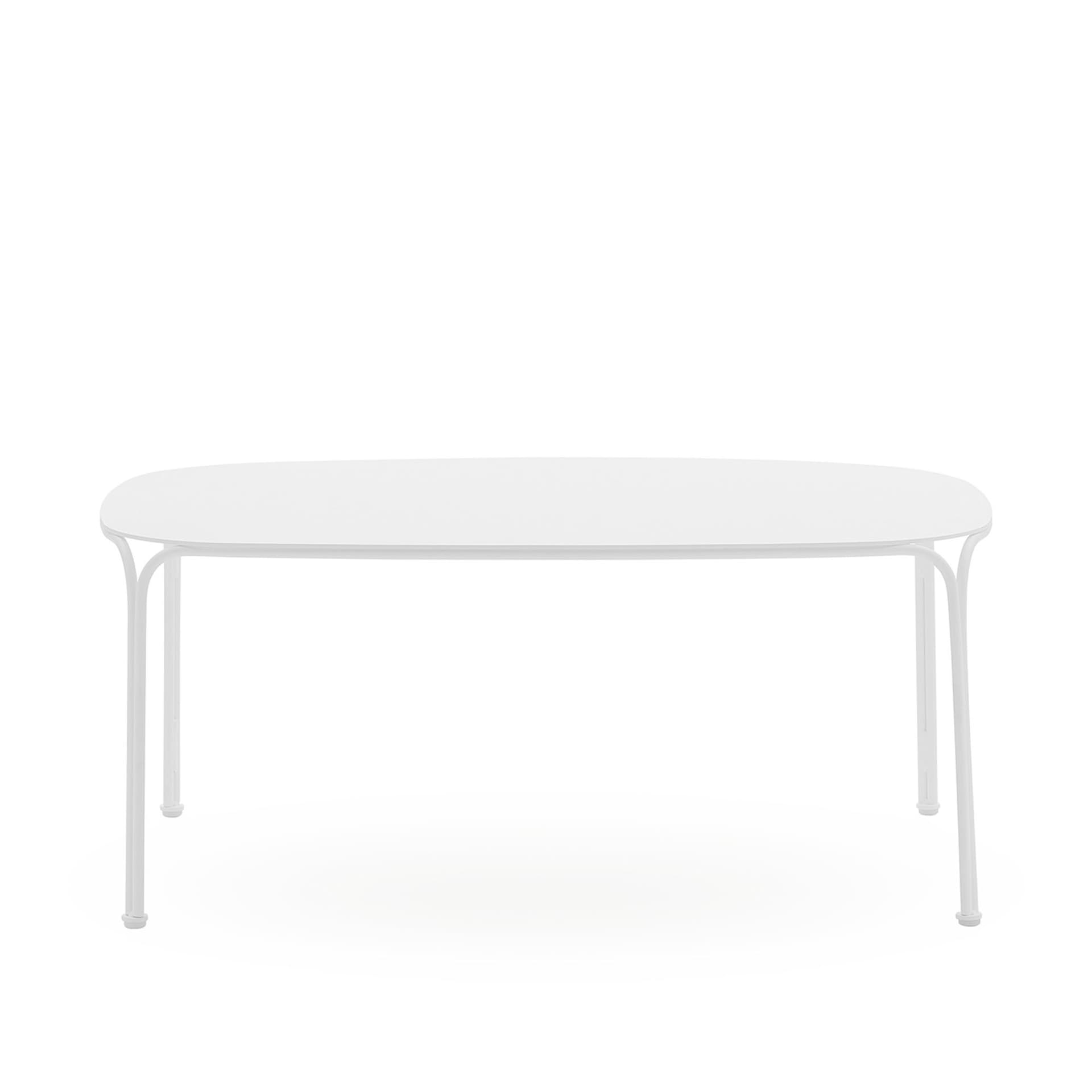Kartell - Hiray Side Table H38 White - Utendørs småbord & sidebord - Ludovica + Roberto Palomba - Hvit - Metall