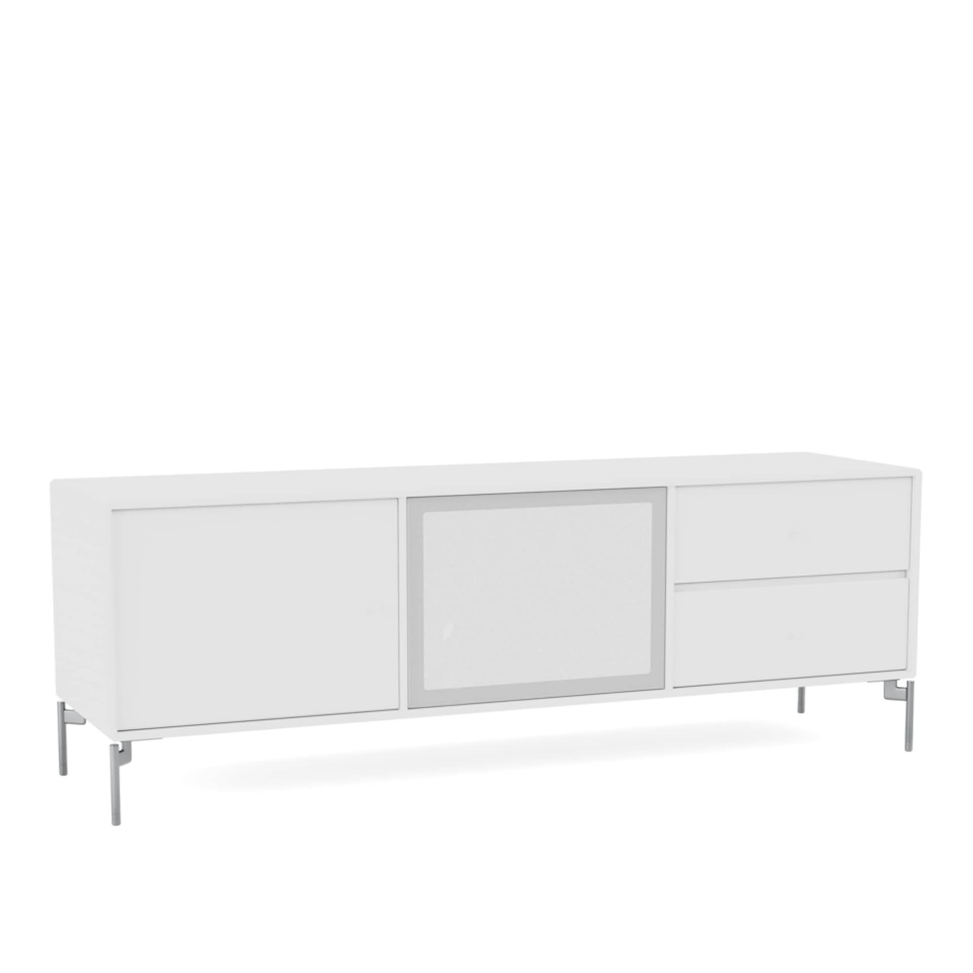 Montana - Octave Vi TV Bench 101-Newwhite Matt Chrome - TV-benker - Peter J. Lassen - Hvit - Tre