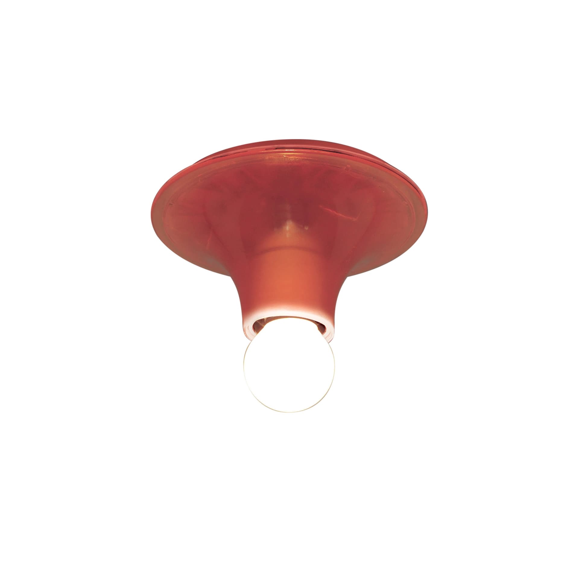 Artemide - Teti Wall/Ceiling Lamp Orange - Vegglamper - Vico Magistretti - Oransje - Plast