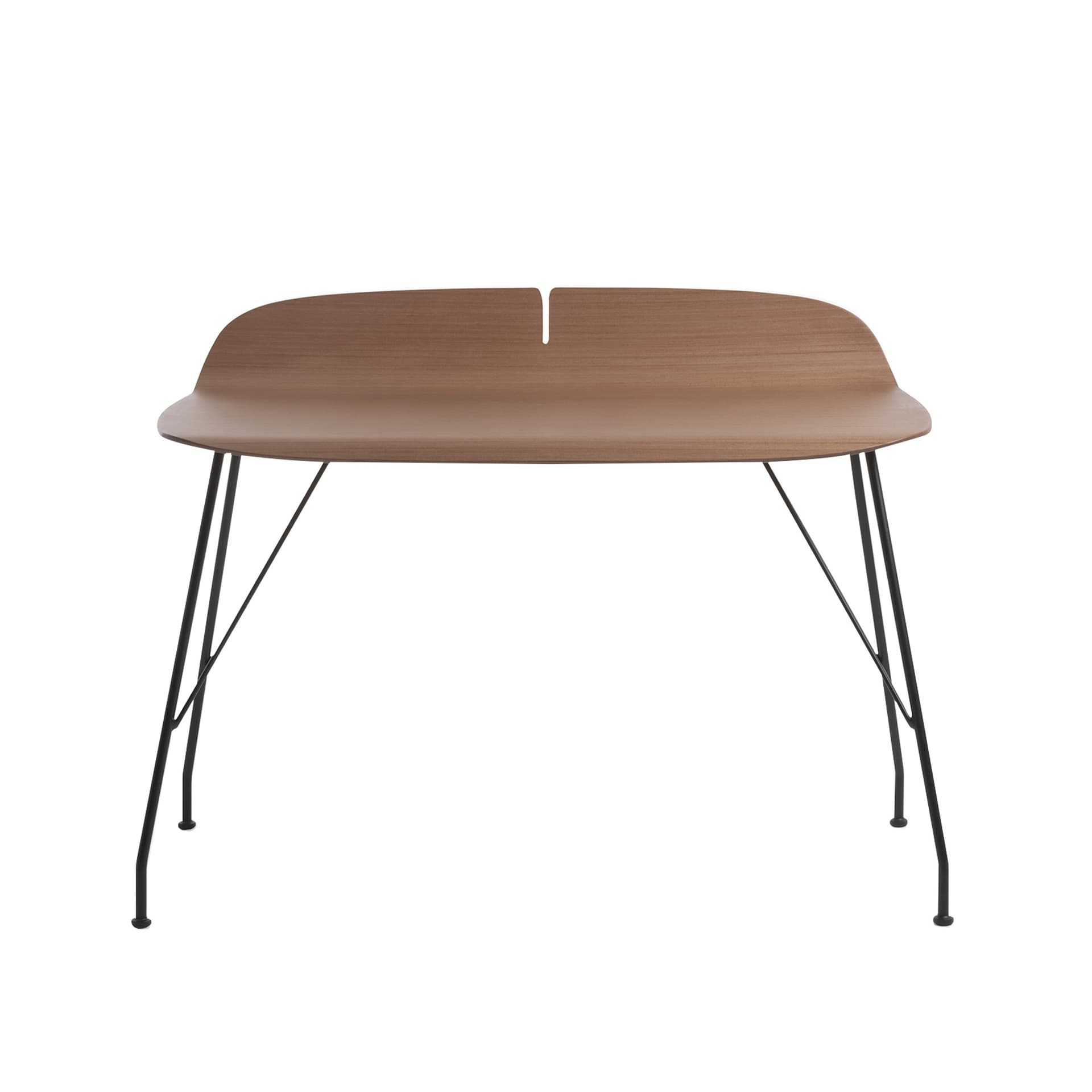 Kartell - Earl of Wood, Dark Wood Top, Black Frame Legno Sc.Fsc100 - Skrivebord - Philippe Starck - Svart - Metall/Tre