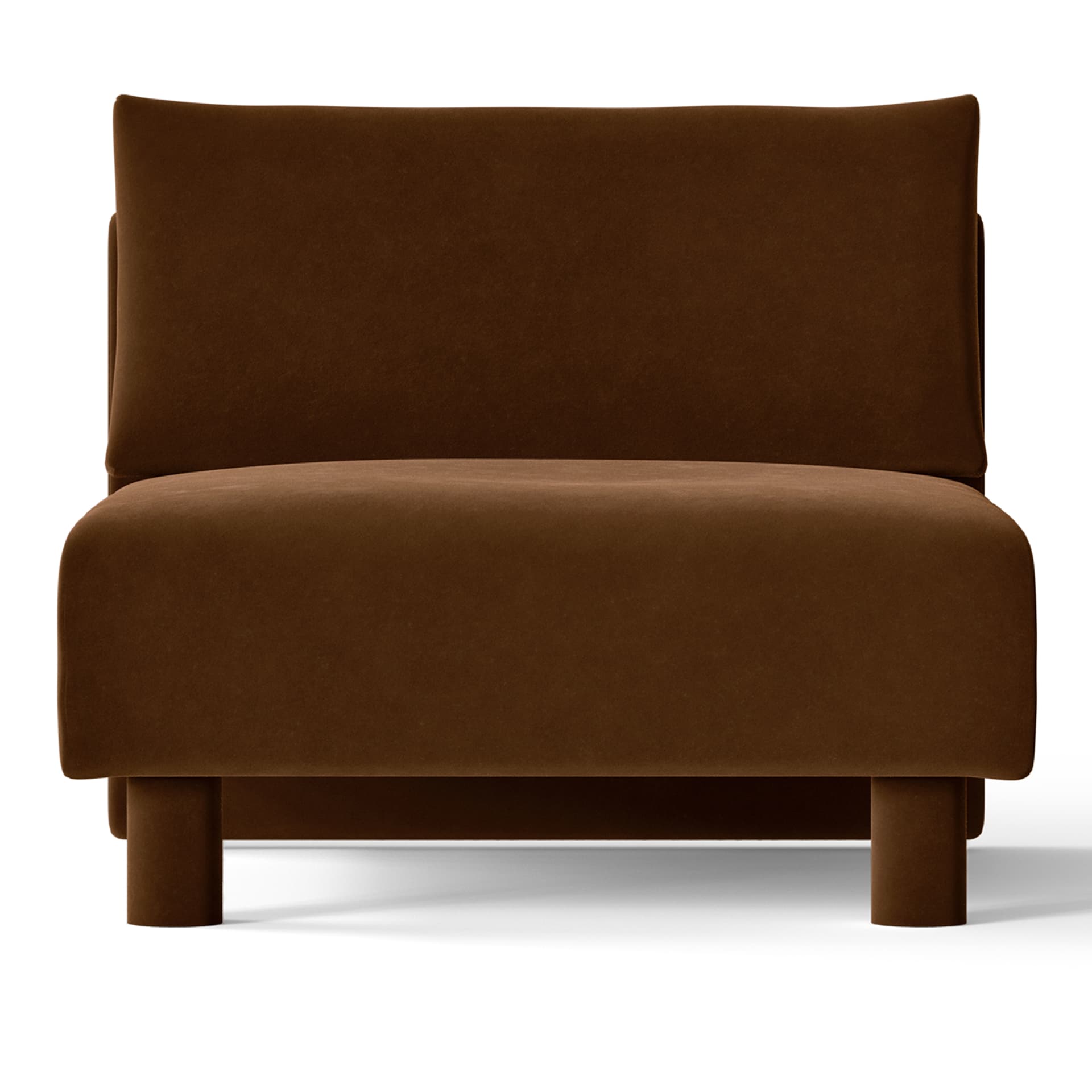 Ferm Living - Dase Center Rich Velvet - 36 Soft Brown - Modulsofaer & Hjørnesofaer - Brun - Tre/Plast