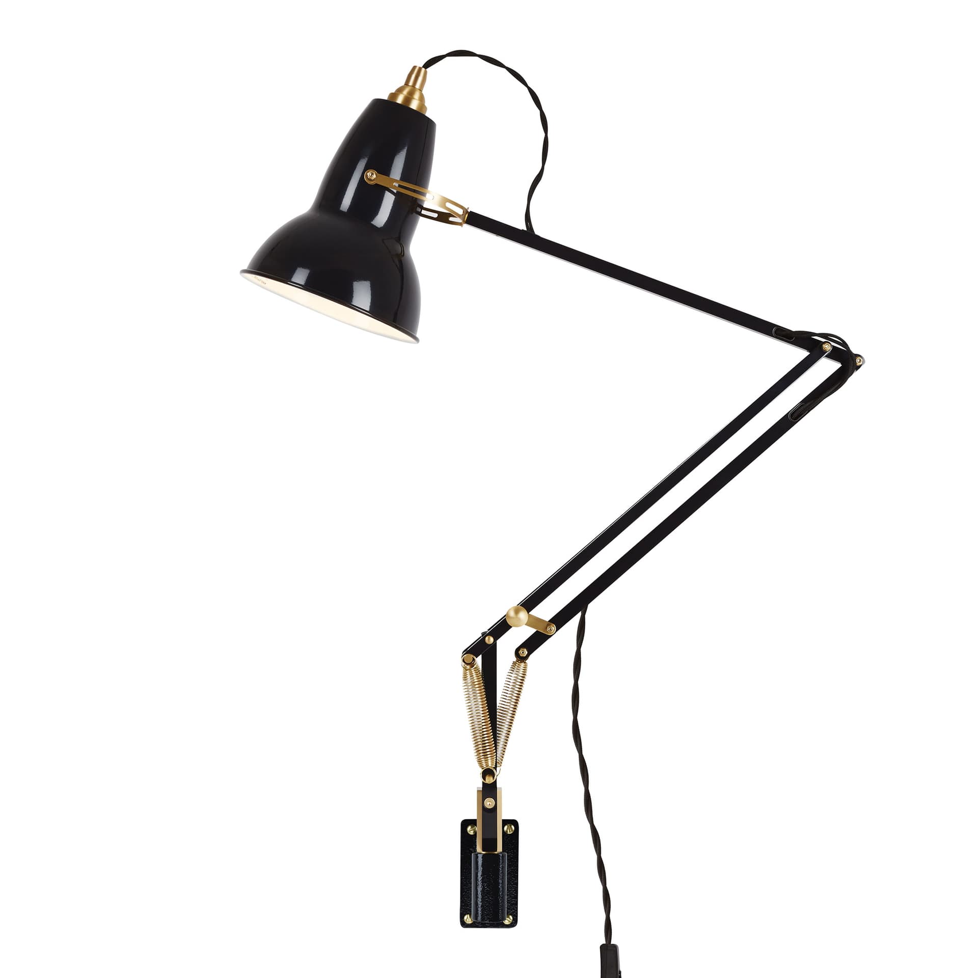 Anglepoise - Original 1227 vegglampe svart messingplugg