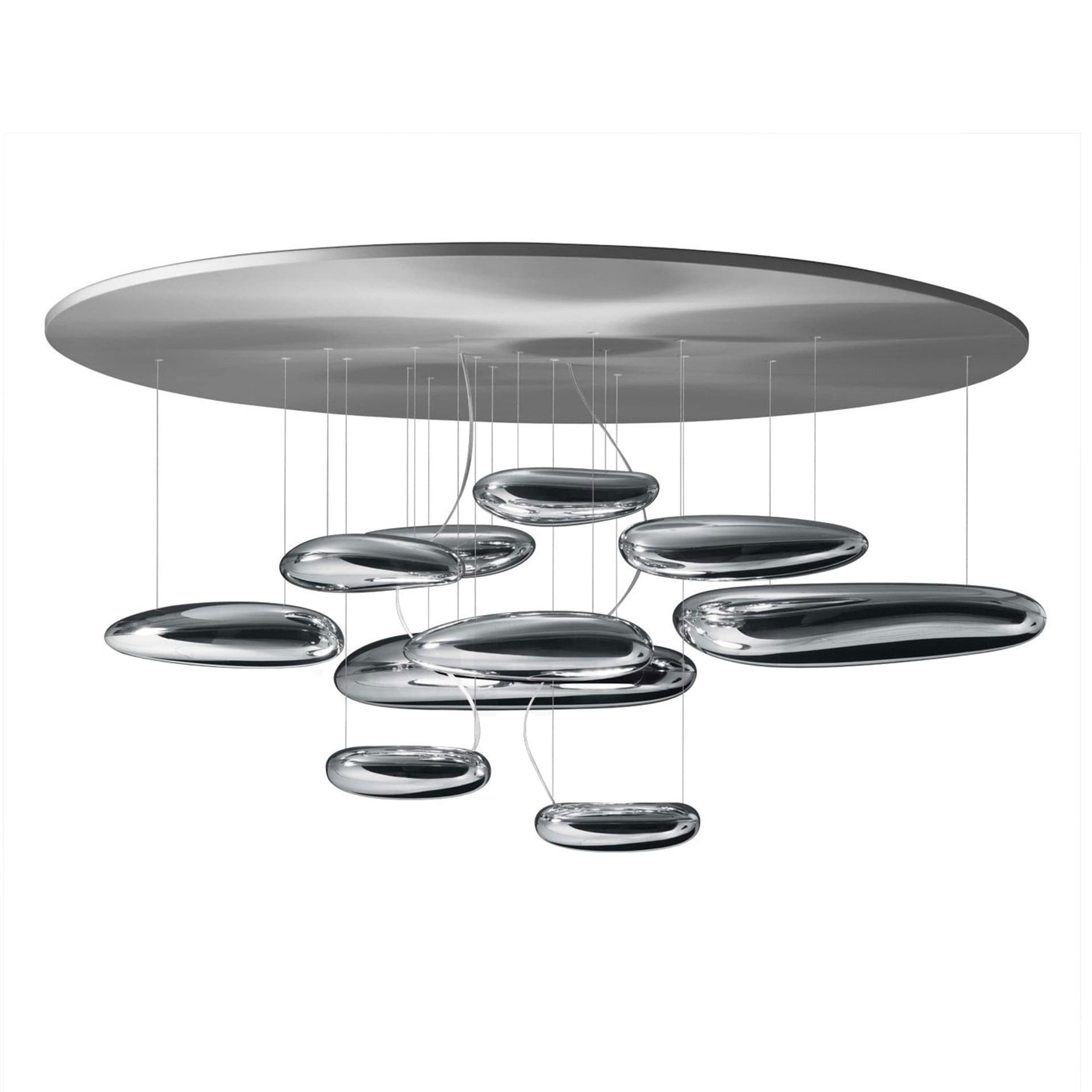 Artemide - Mercury Led Taklampa 3000K - Plafonder - Ross Lovegrove - Sølv