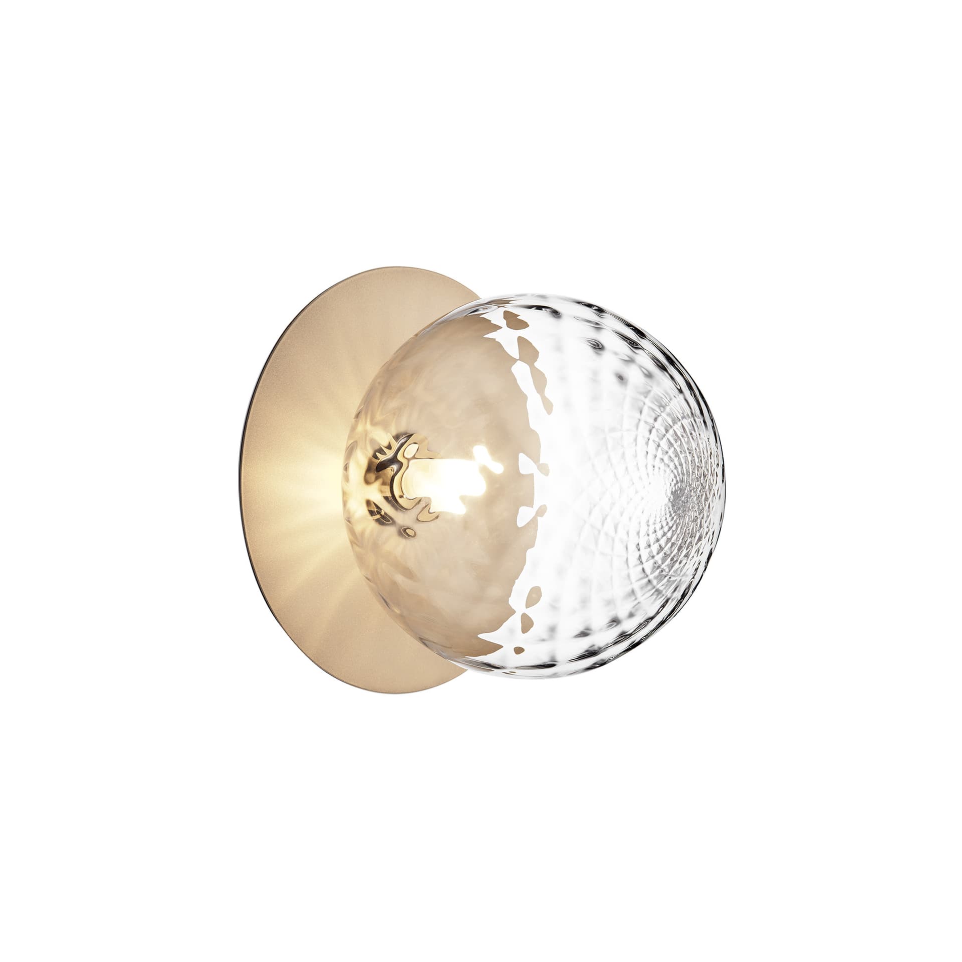 Nuura - Liila 1 Large/ Nordic Gold Optic - Vegglamper - Sofie Refer - Gull - Glass/Metall