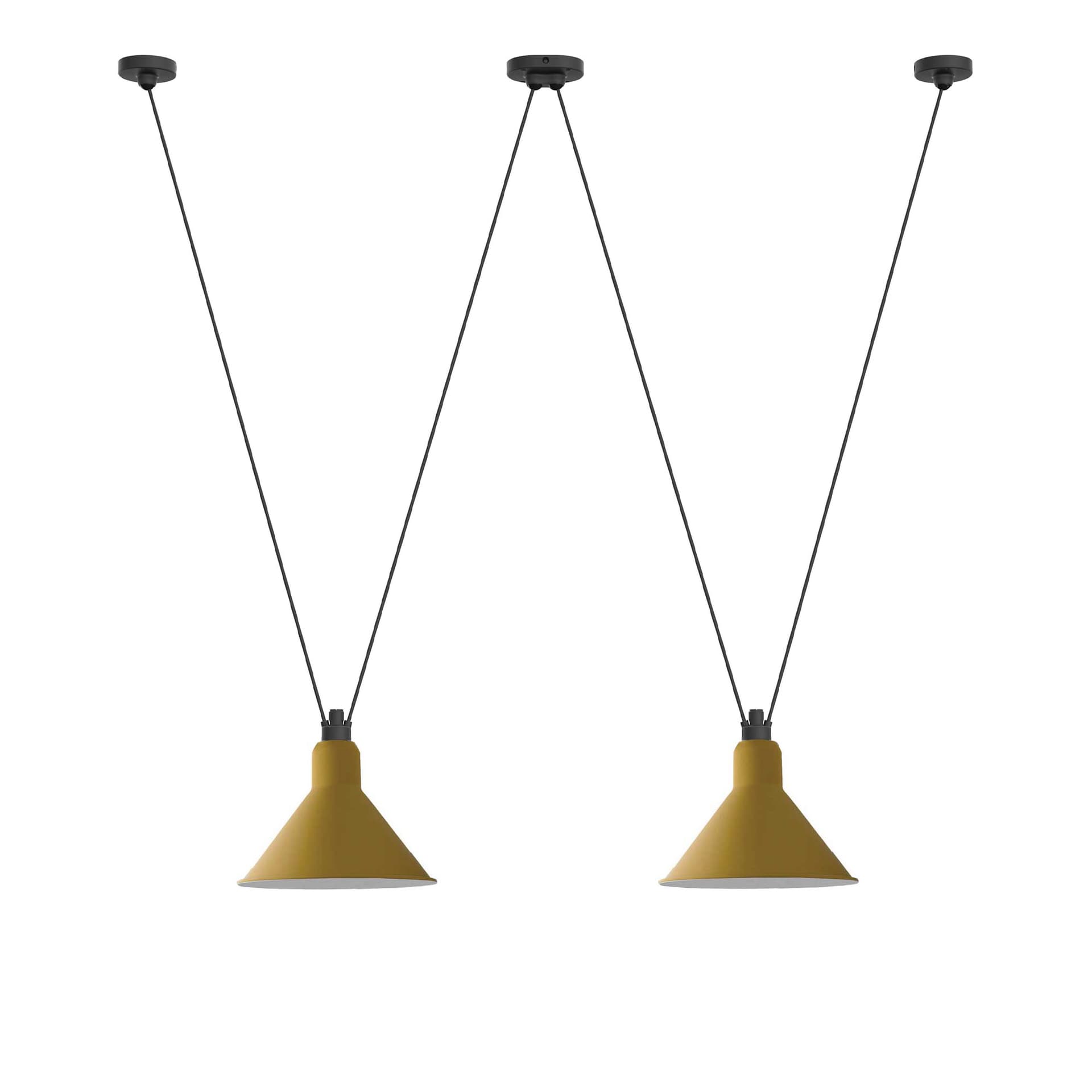 DCWéditions - Les Acrobates De Gras 324 XL Conic Yellow - Pendellamper - Bernard-Albin Gras - Gul
