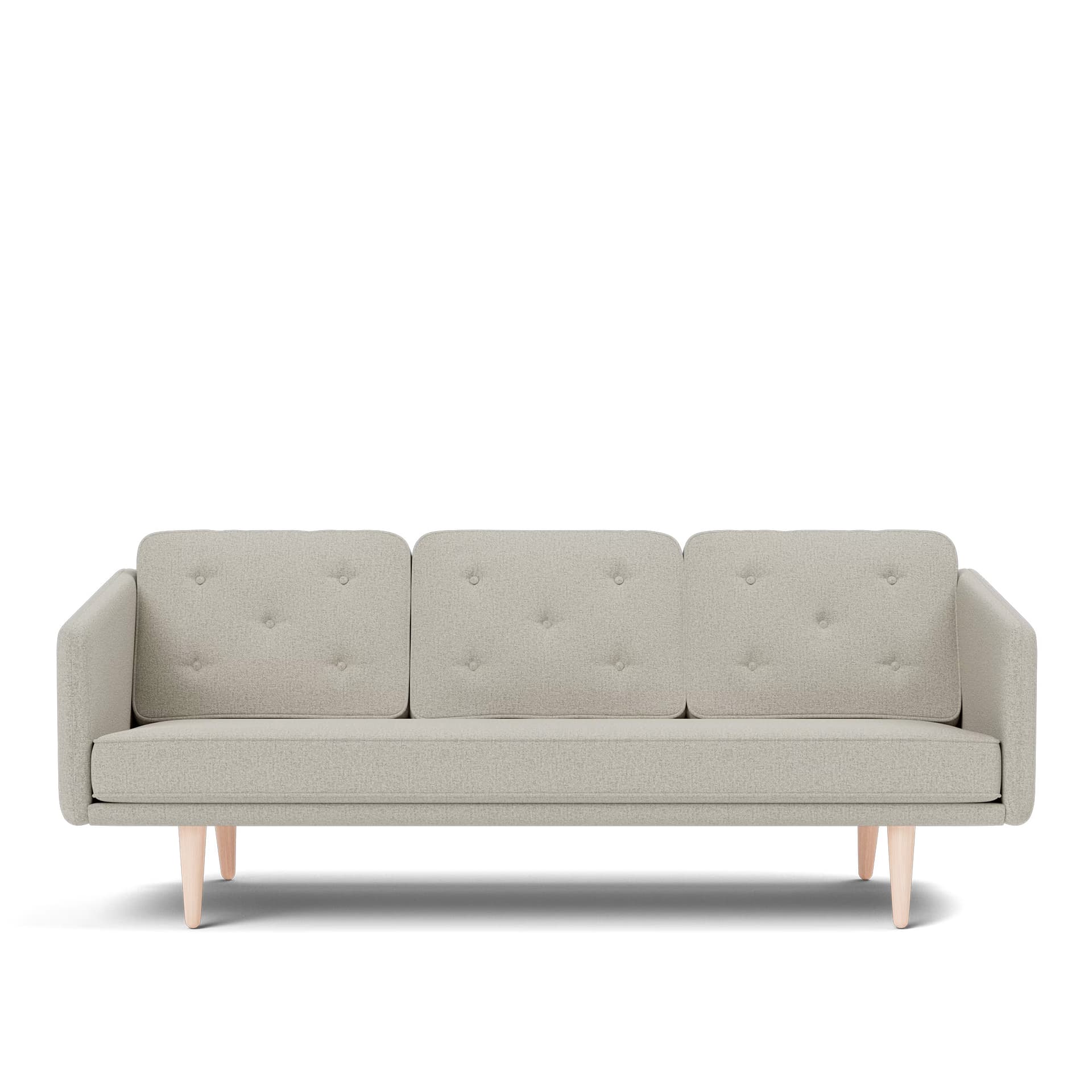 Fredericia Furniture - No. 1 Sofa - 3 seater - 206 cm - Bardal 220 - Oak soap treated - Sofaer - Børge Mogensen