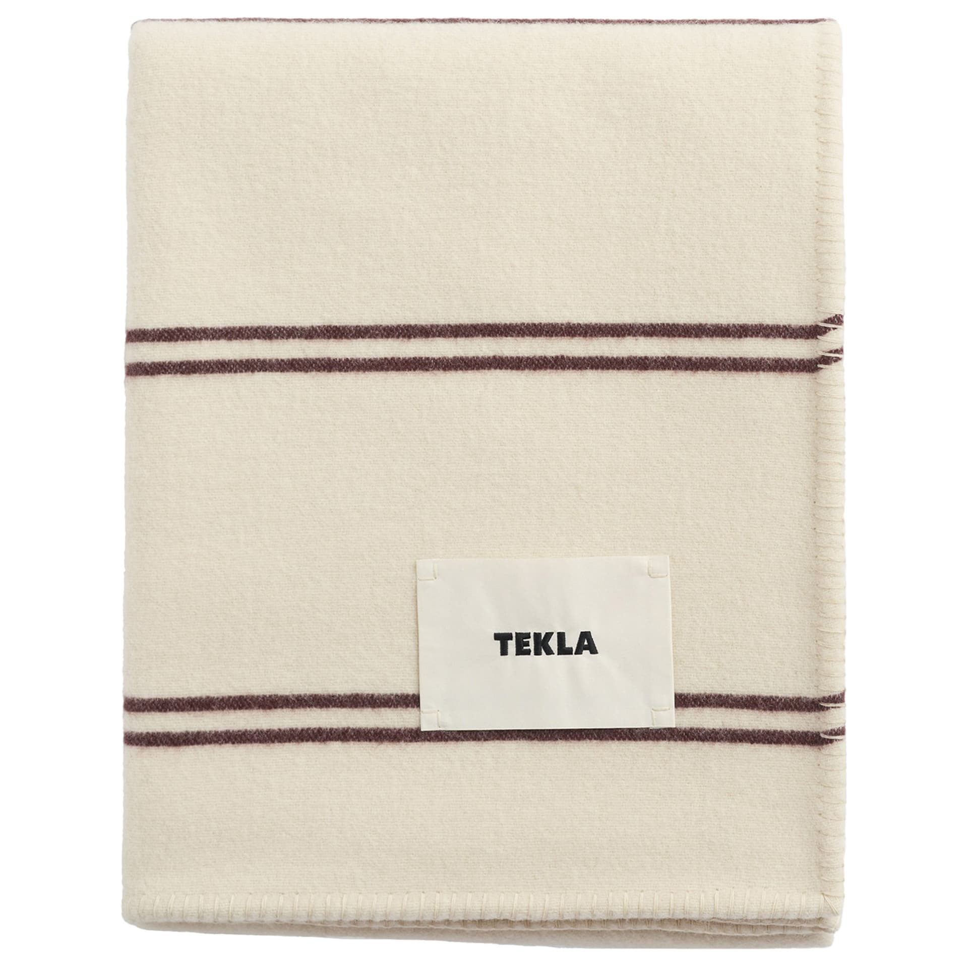 Tekla - Blanket Stripes Ruck Stripes - Pledd og tepper - Hvit - Bomull