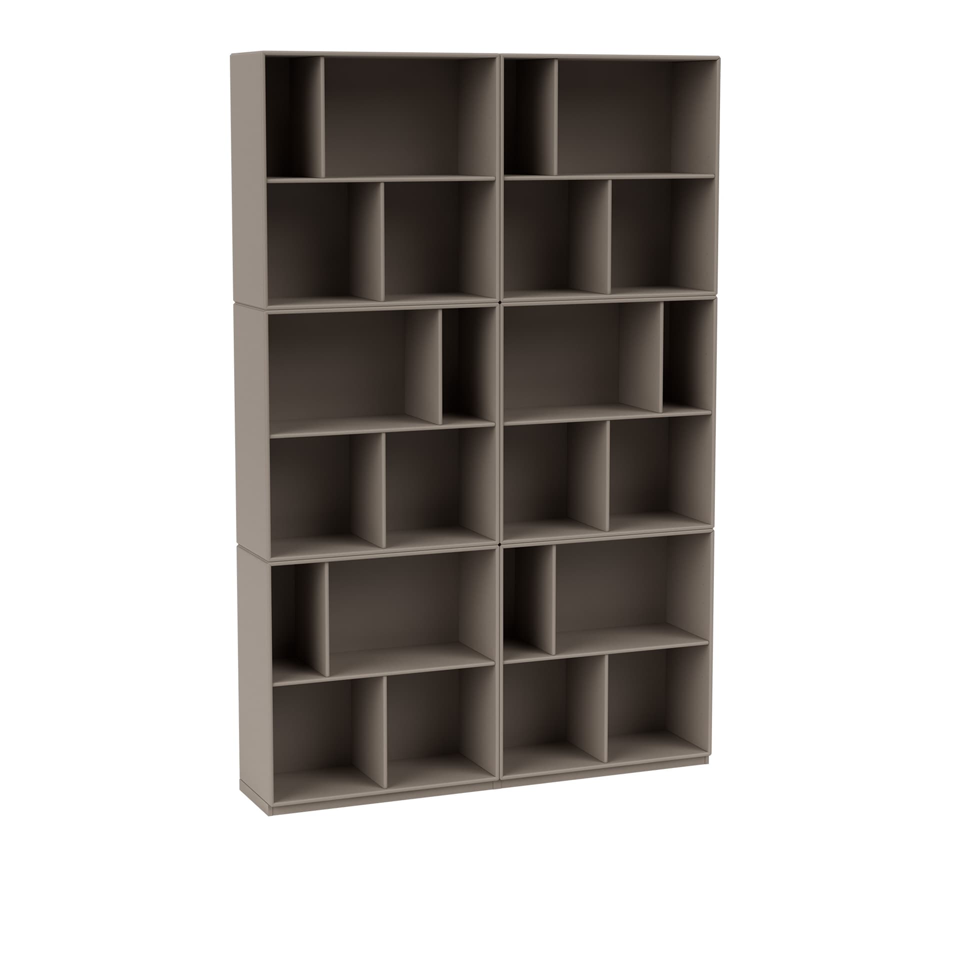 Montana - Read Spacious Bookshelf 141-Truffle 06 Plinth 3 cm - Bokhyller - Peter J. Lassen - Beige - Tre