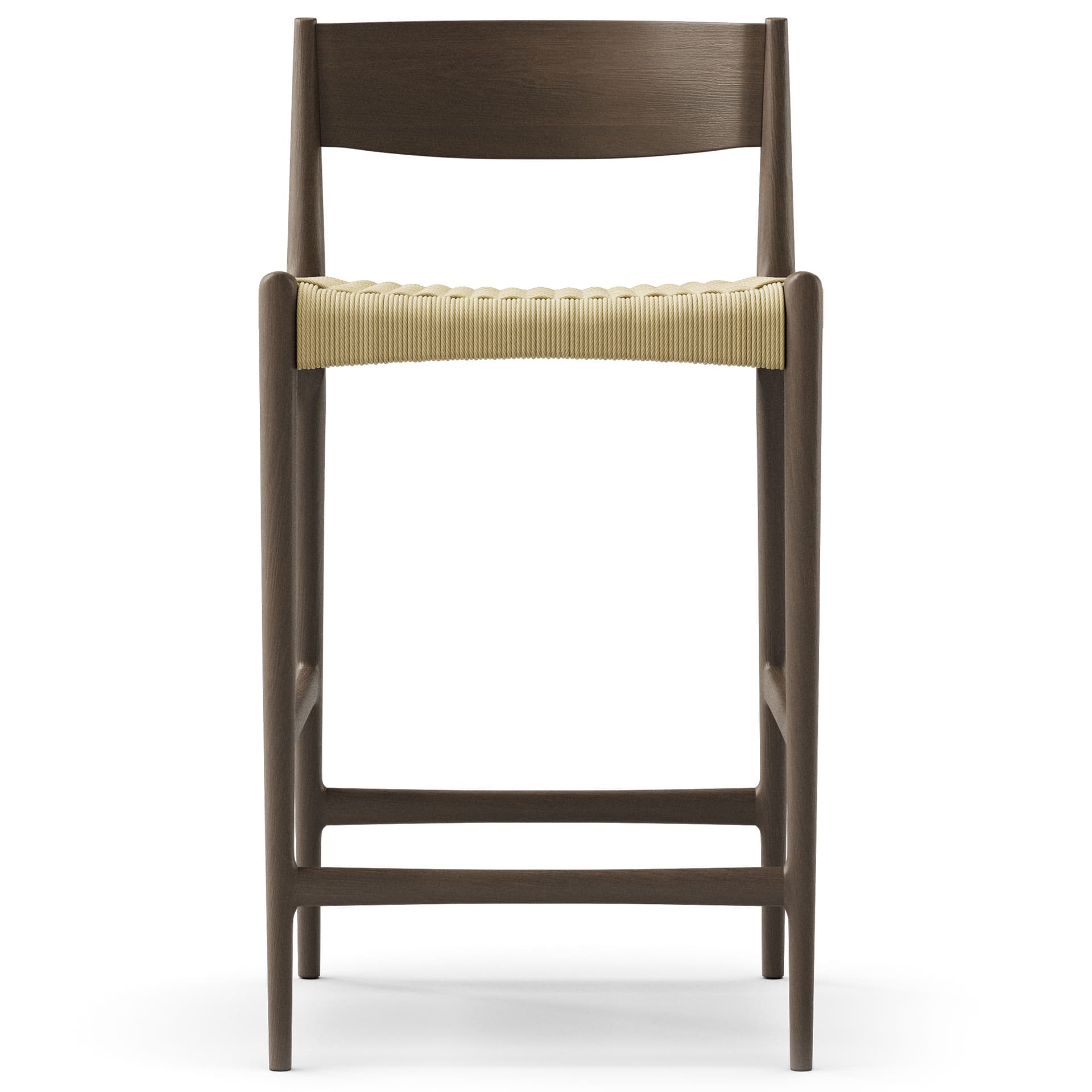 Dk3 - Pia Counter Stool  W47 x D43 x H85 cm   Smoked oak - oil - Barstoler & barkrakker - Poul Cadovius - Brun - Tre