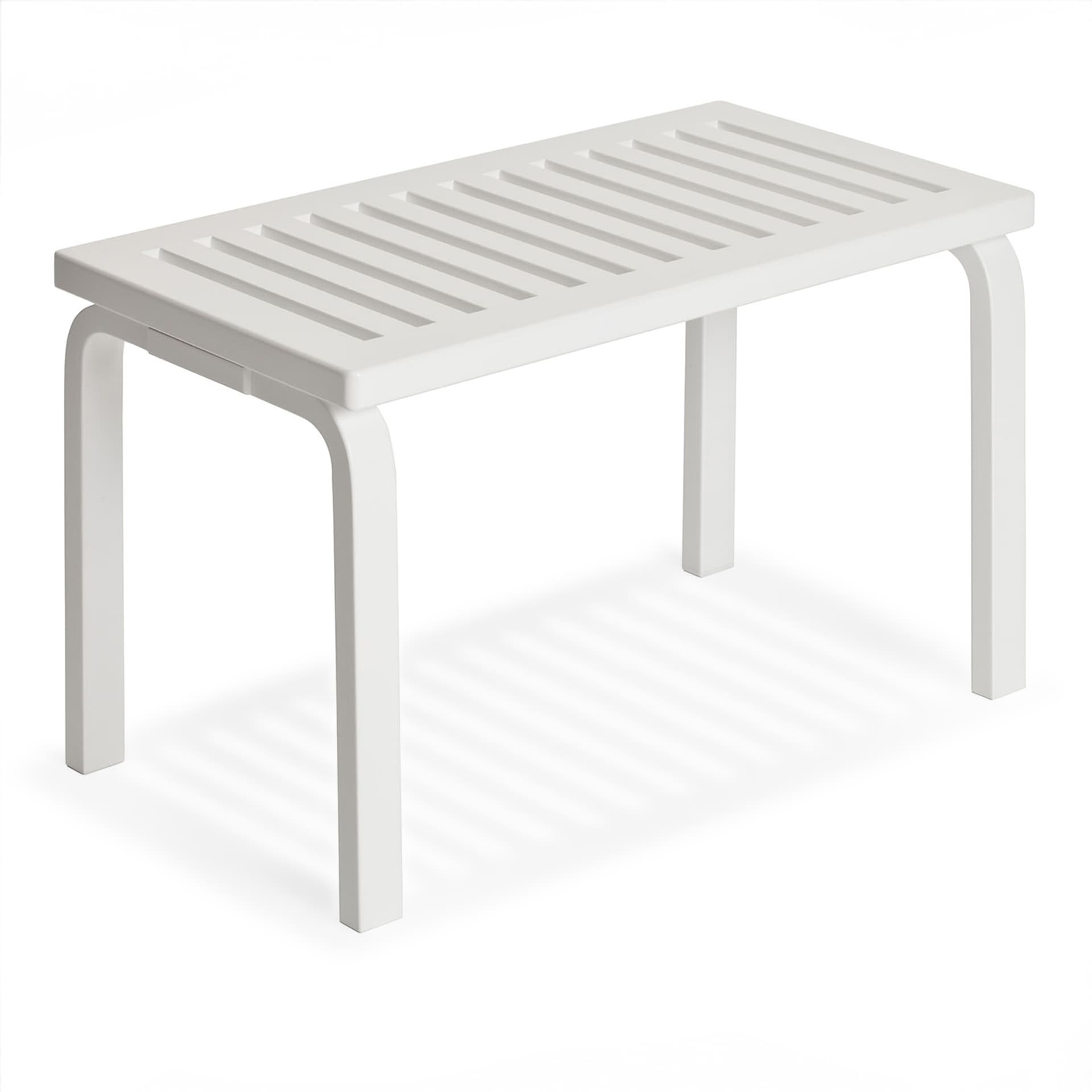 Artek - Bänk 153B, Vitlackad björk - Benker - Alvar Aalto - Hvit - Tre