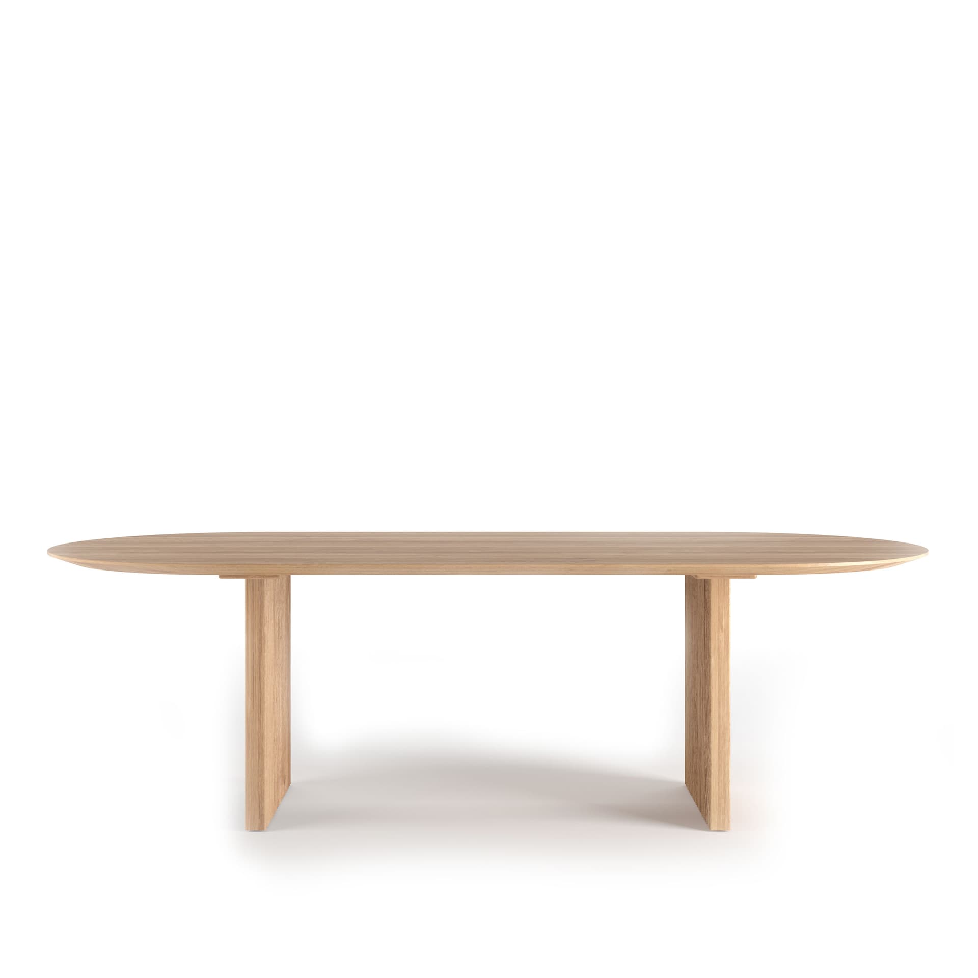 Dk3 - Ten Table Oval L300 x W105 x H72 cm  Max 2 extension leaves Oak - soap - Spisebord - Christian Troels and Jacob Plejdrup - Beige - Tre