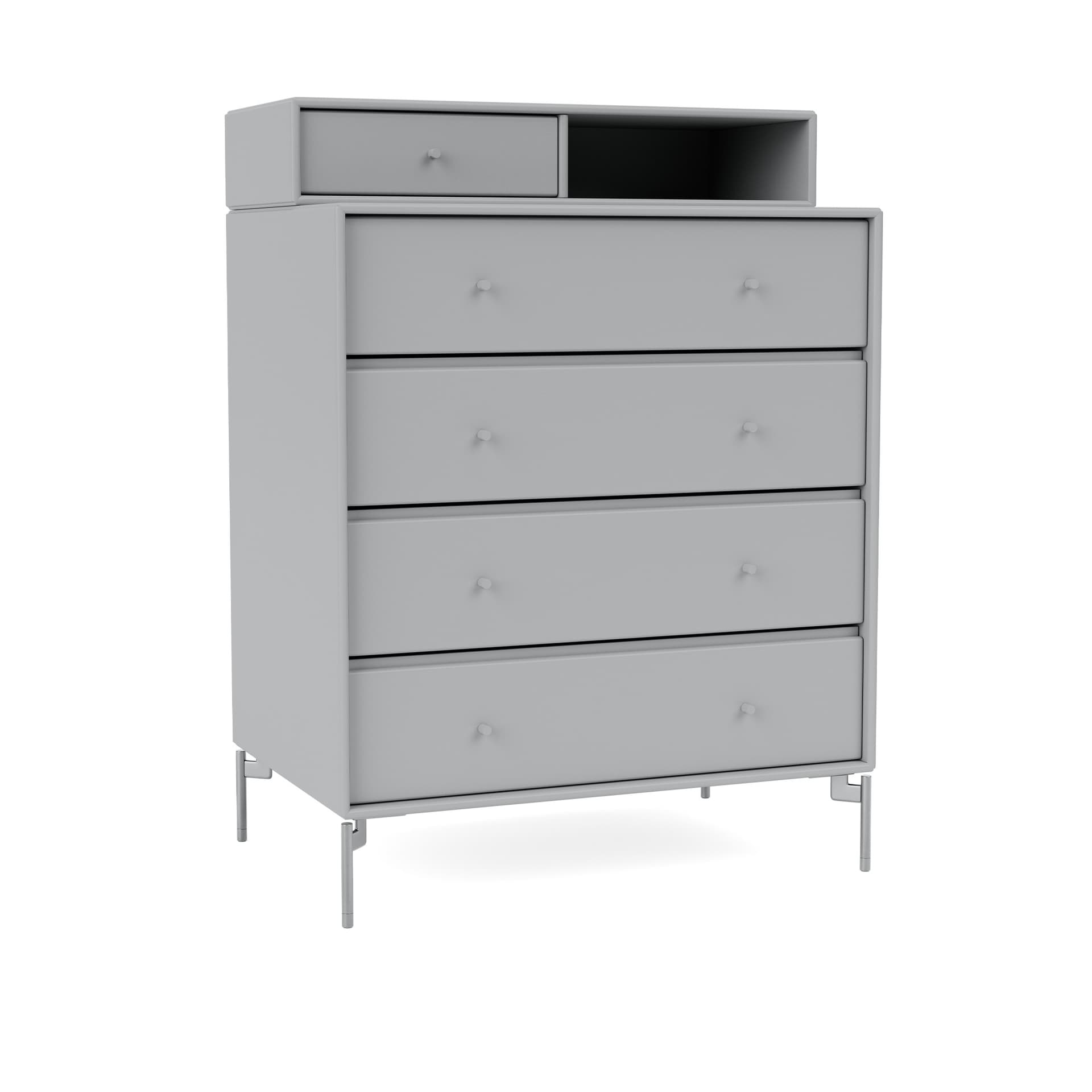 Montana - Keep Chest Of Drawers 02-Fjord Matt Chrome - Skjenker - Peter J. Lassen - Blå - Tre