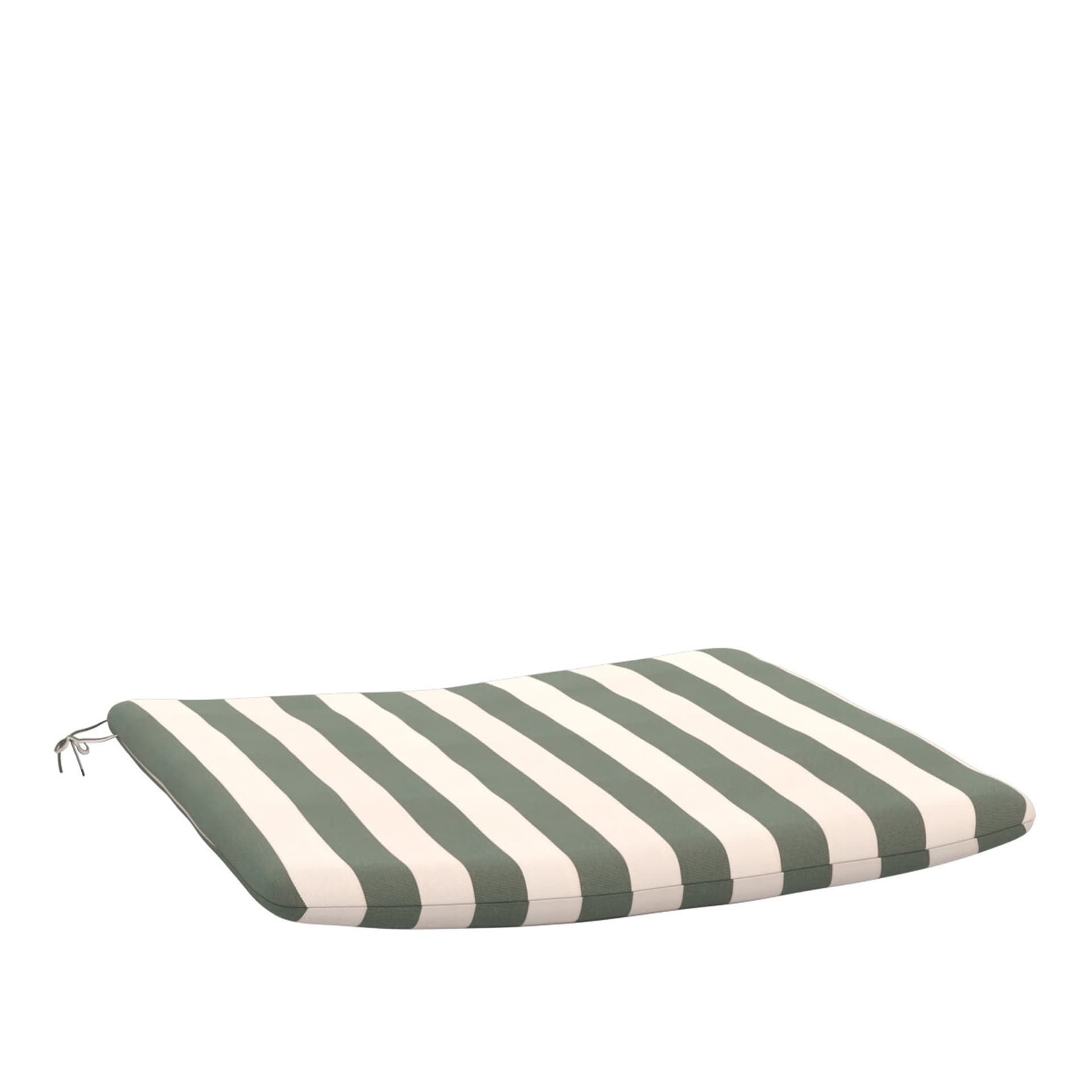 Fritz Hansen - Selandia sittdyna karmstol utomhus light apricot/dark green stripe - Dyner & puter - Skagerak Design Team - Grønn
