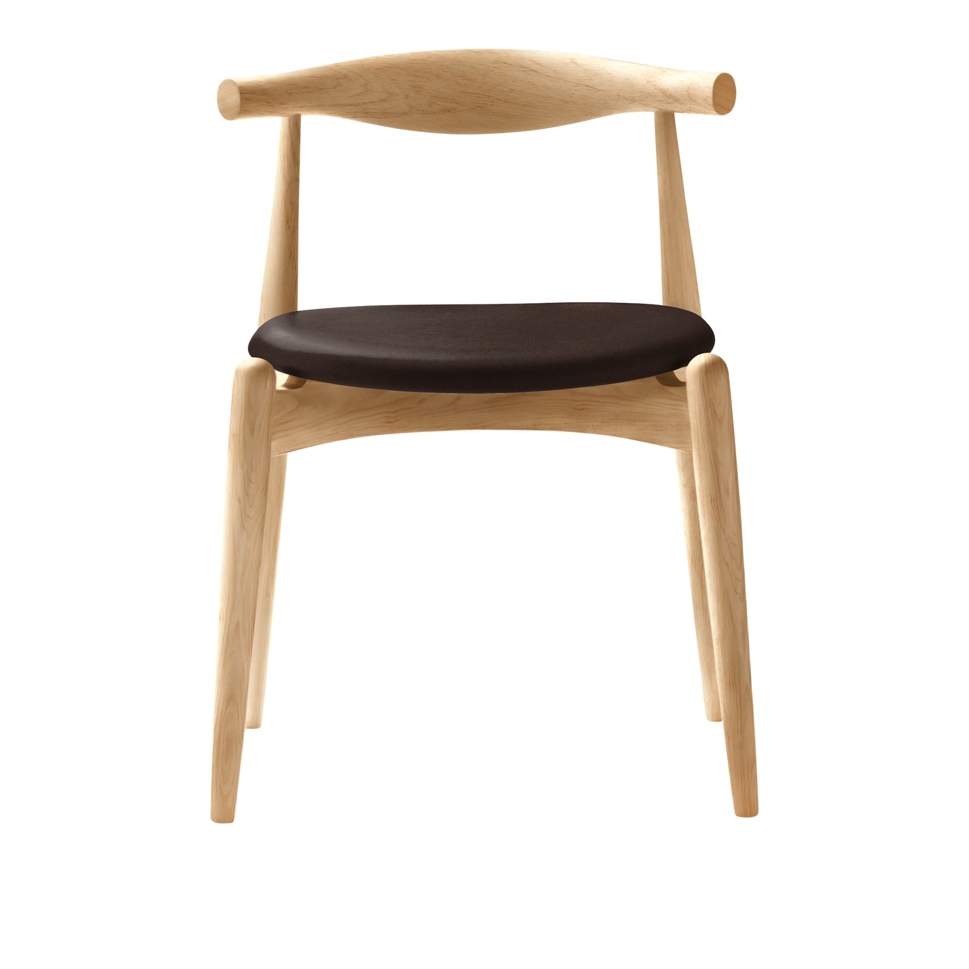 Carl Hansen - CH20, Klarlackad Ek, Lädergrupp B Thor - 306 - Spisestoler - Hans J. Wegner - Tre farget - Tre