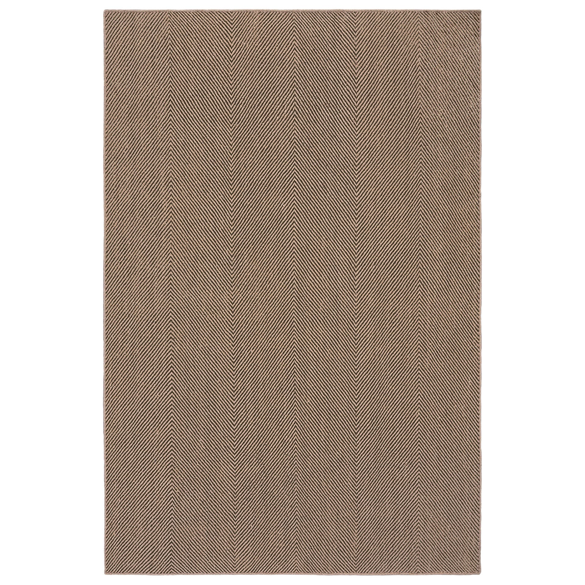 Nordic Knots - Jute Herringbone Natural/Brown 200x300 cm - Mønstrede tepper - Brun - Jute