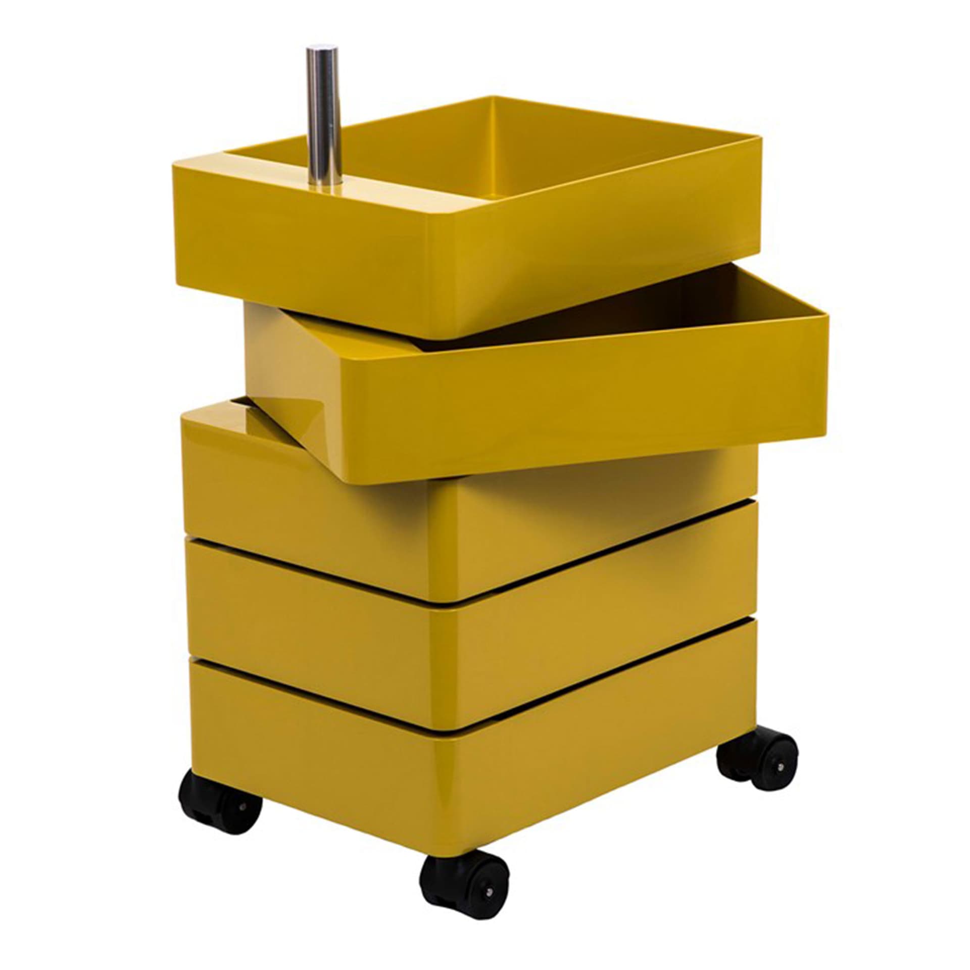 Magis - 360° 5 Drawers Yellow - Skuffeseksjoner - Konstantin Grcic - Gul - Metall/Plast