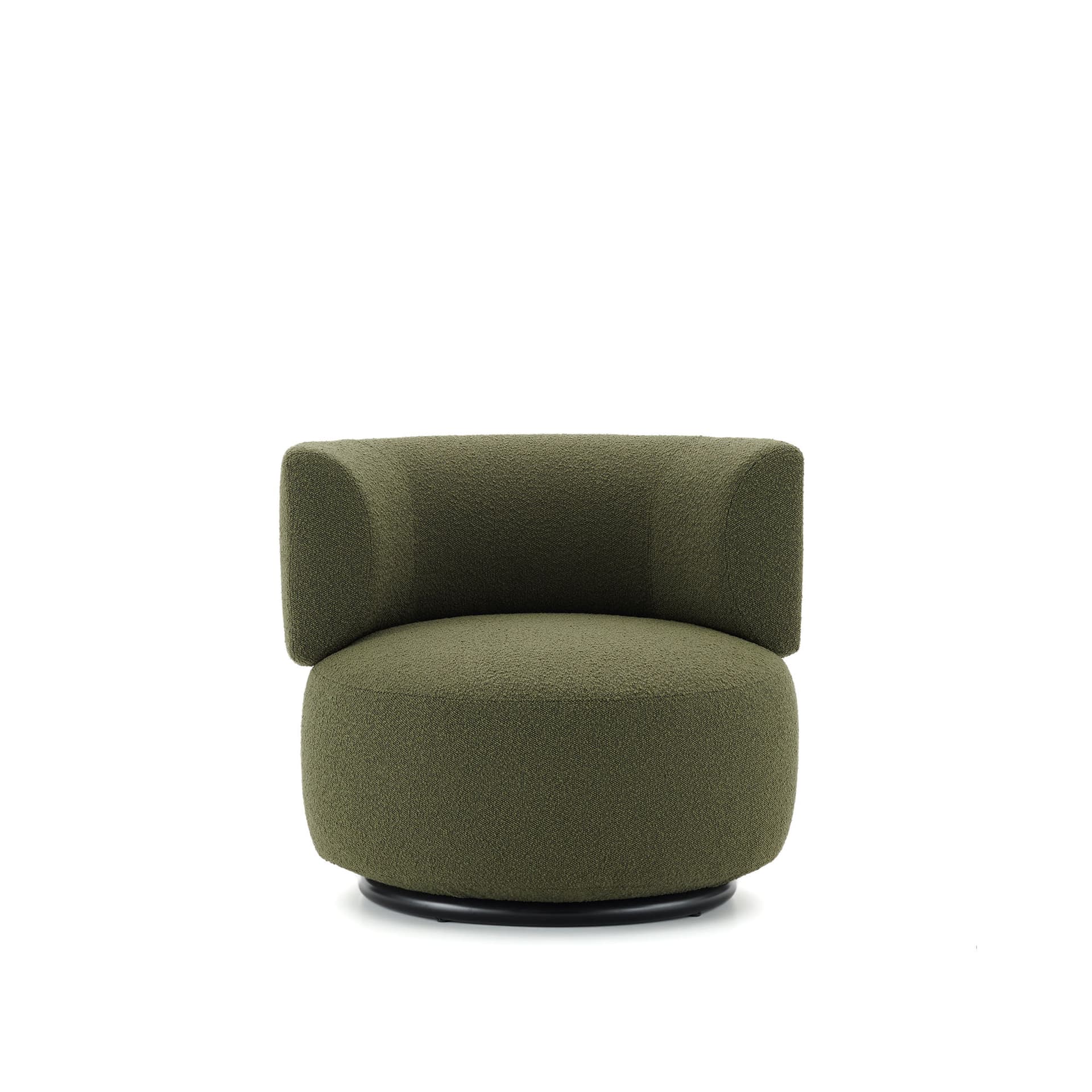 Kartell - K-Waiting Armchair Bouclé Green - Lenestoler - Rodolfo Dordoni - Grønn - Metall/Tekstilmateriale/Plast