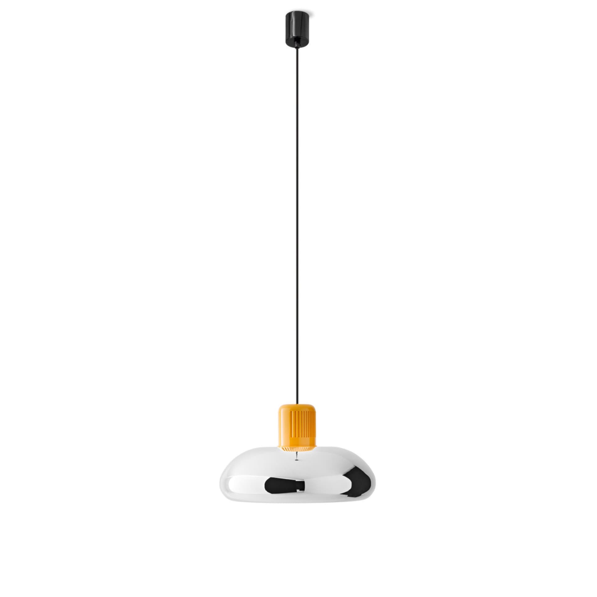 Stilnovo - Trepiù DALI pendellampe chrome / polished yellow - Pendellamper - Gae Aulenti,Livio Castiglioni - Sølv,Gul
