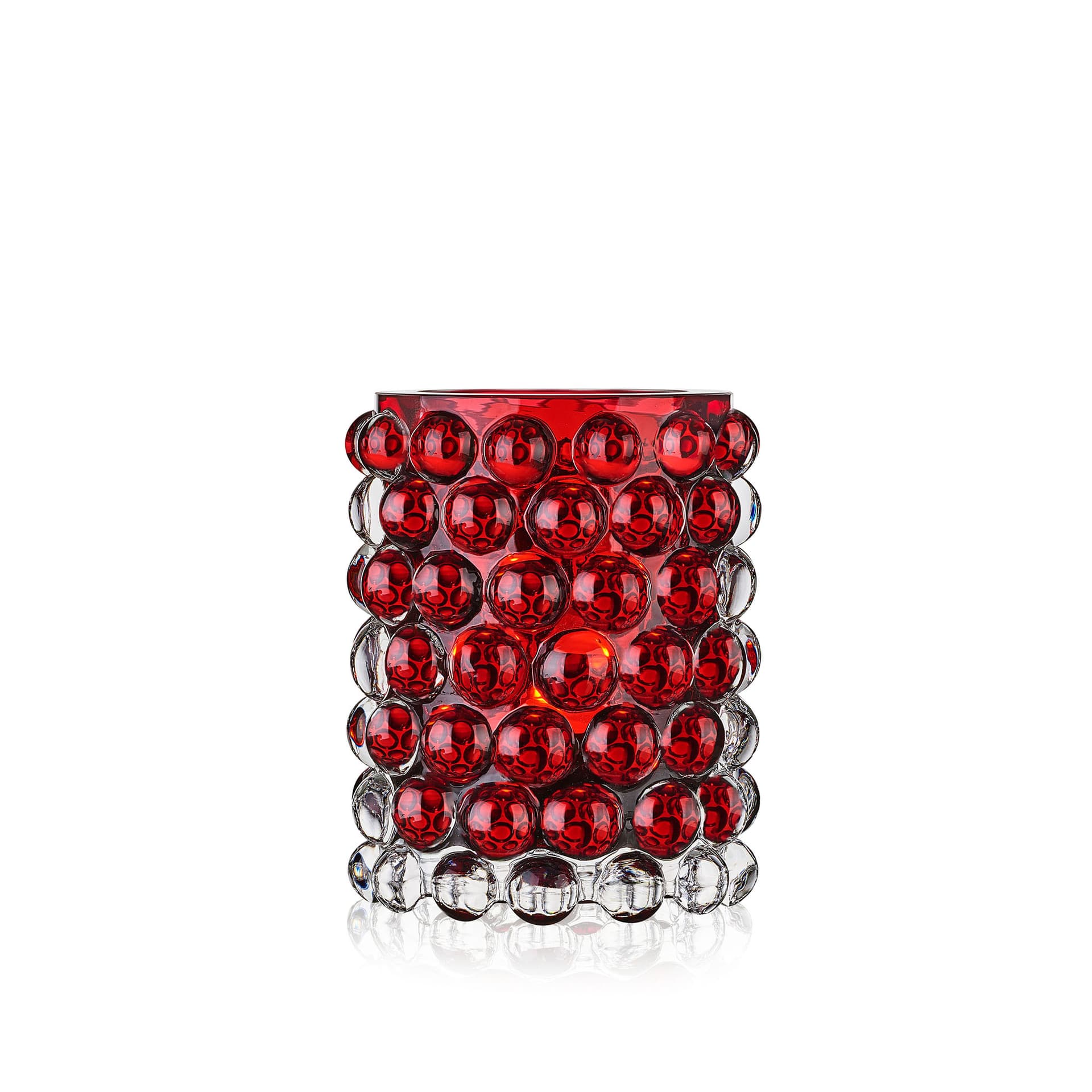 Skogsberg & Smart - Hurricane Boule lanterne 12 cm rød - Lykter - Rød - Glass