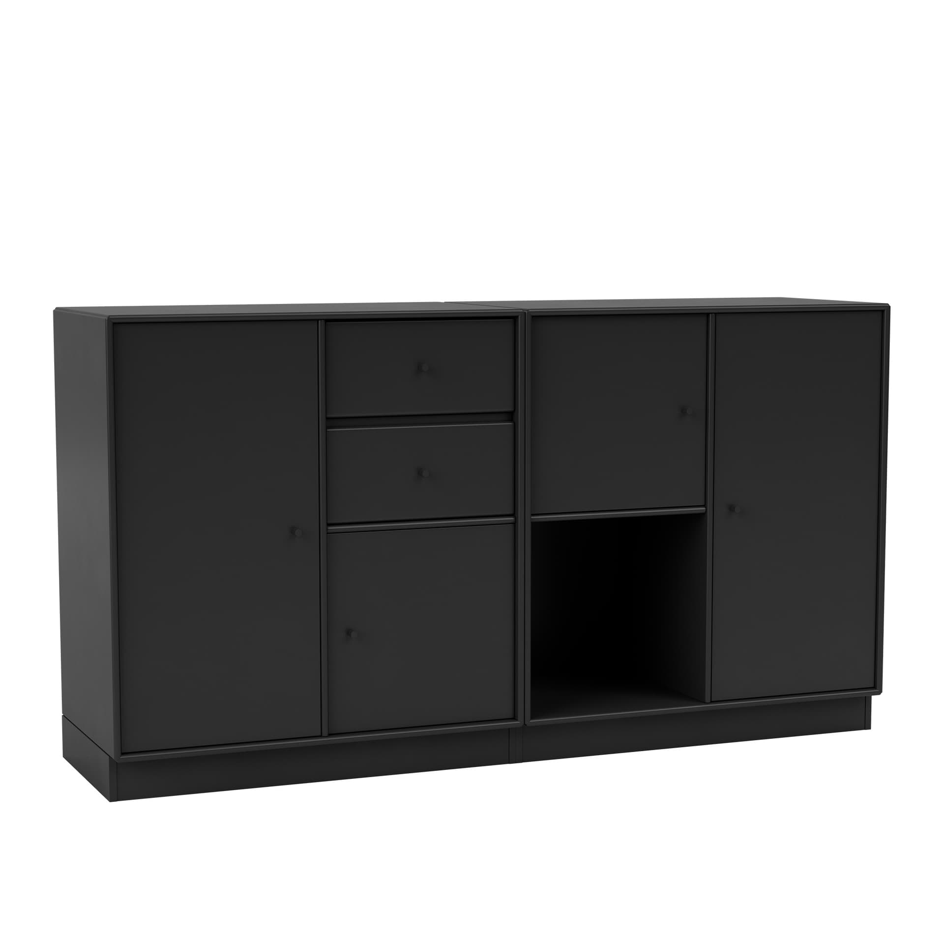 Montana - Couple Sideboard 05-Black 07 Plinth 7 cm - Sideboards - Peter J. Lassen - Svart - Tre
