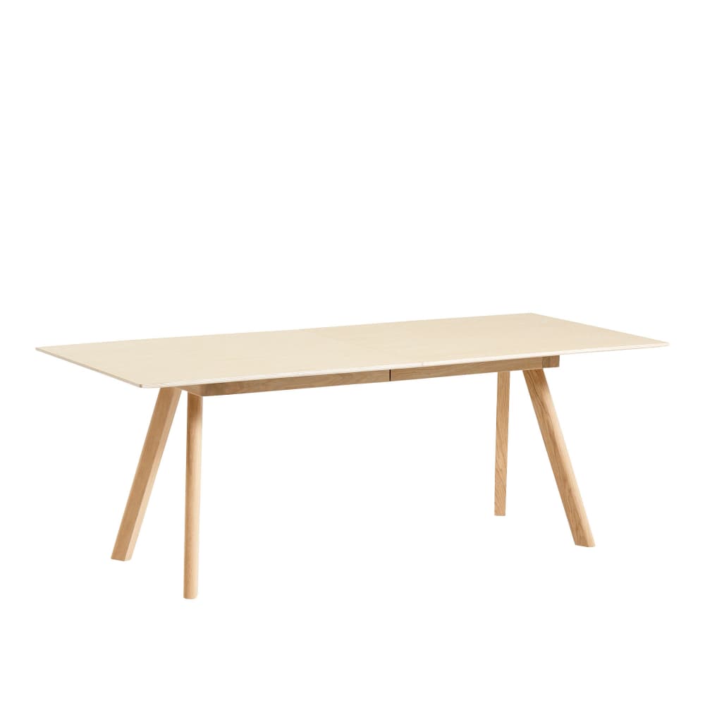 HAY - CPH30 2.0 Extendable Table Lacquered Oak Frame L200 X W90 X H74  Lacquered Oak Veneer Tabletop Lacquered Edge - Spisebord - Ronan & Erwan Bouroullec - Tre farget - Tre