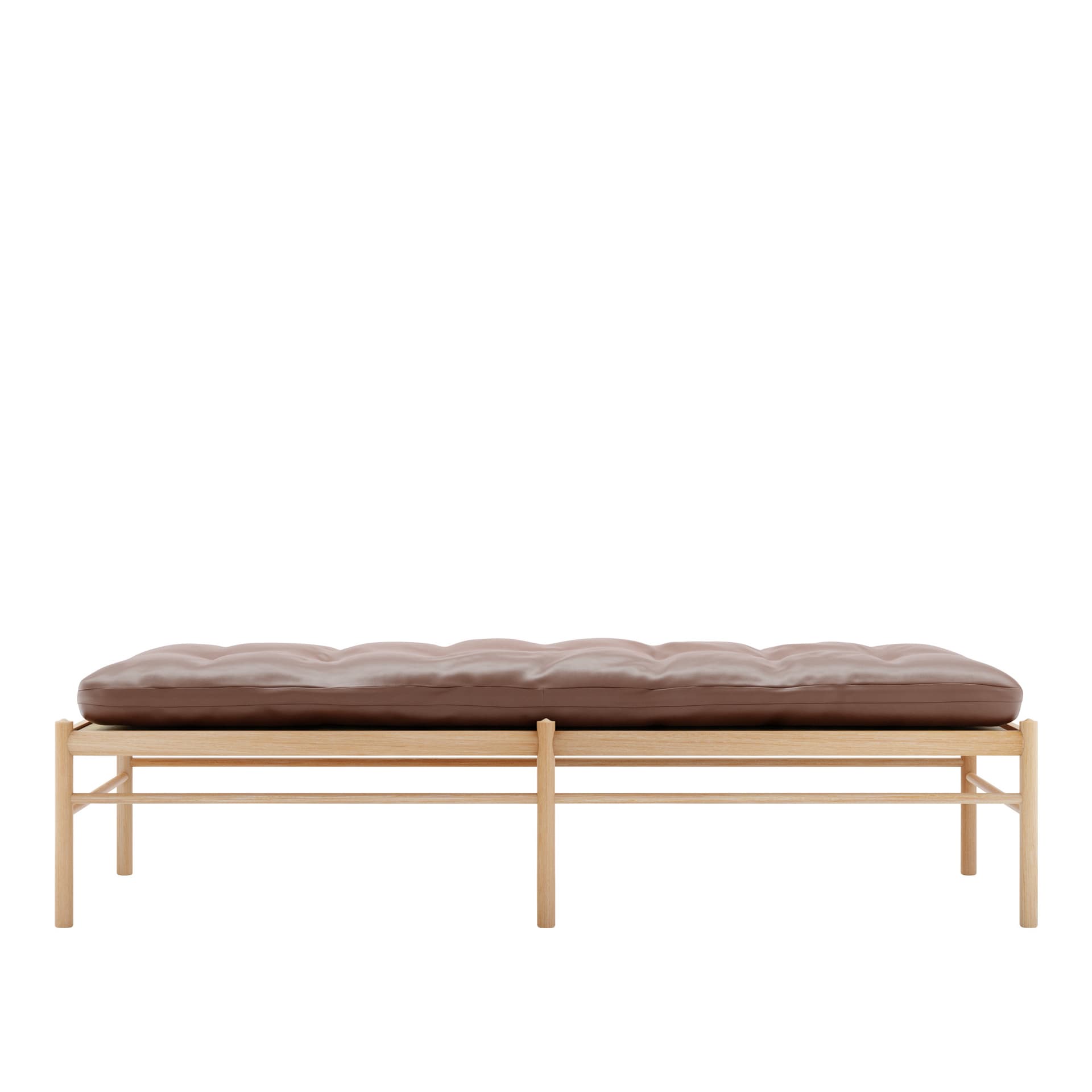 Carl Hansen - OW150, Oljad Ek, Lädergrupp C Sif - 92 - Dagsenger - Ole Wanscher - Brun