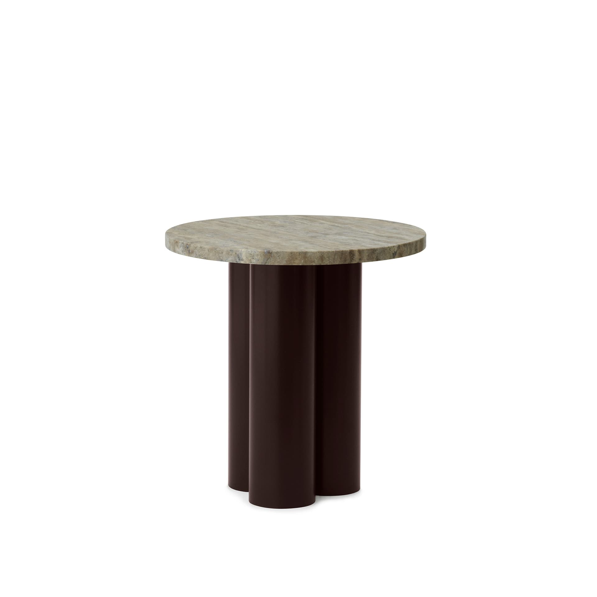 Normann Copenhagen - Dit Table Brown - Travertine Silver - Småbord & sidebord - Beige - Metall/Stein