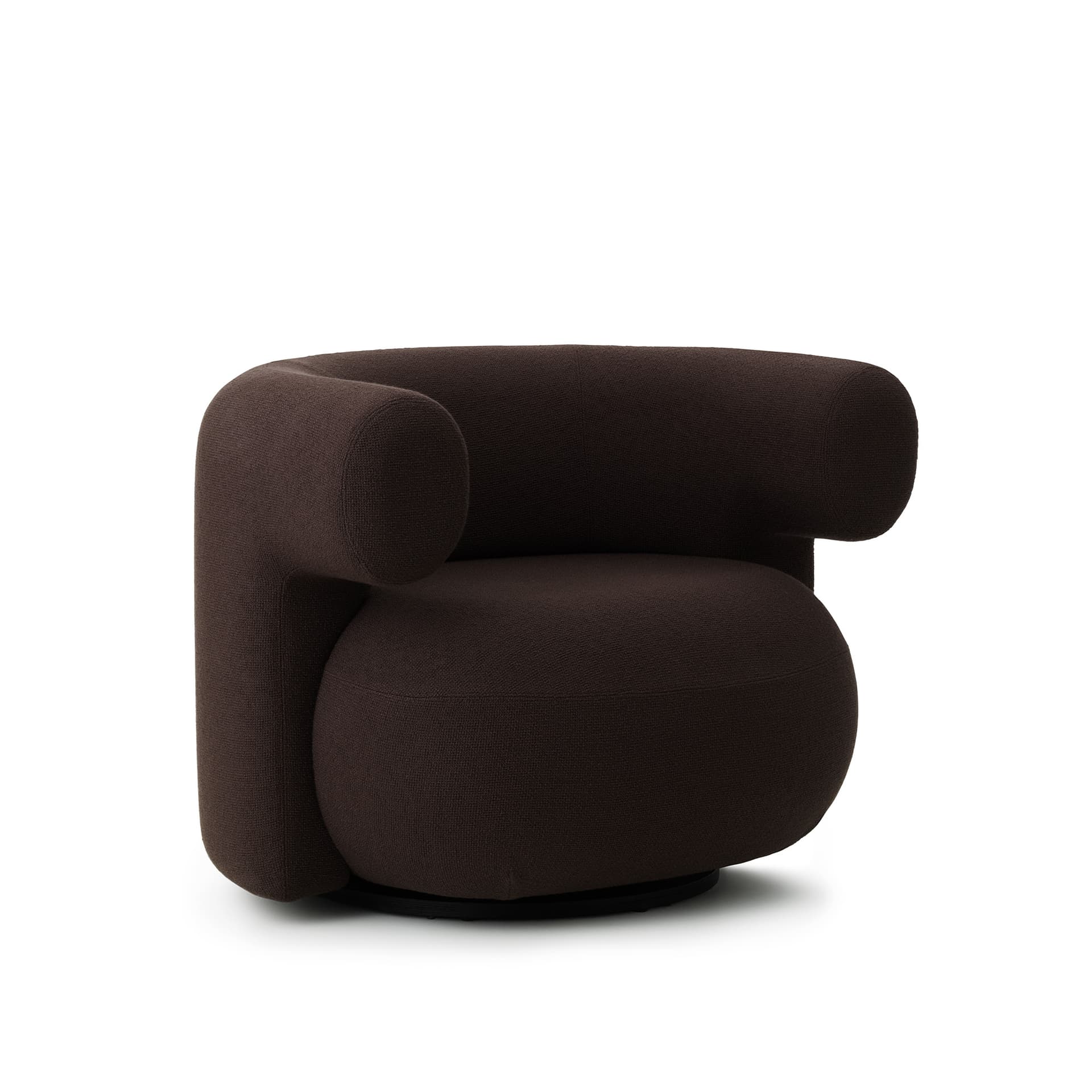 Normann Copenhagen - Burra Lounge Chair W. Return - UDA06 - Lenestoler - Simon Legald - Brun - Metall/Skum