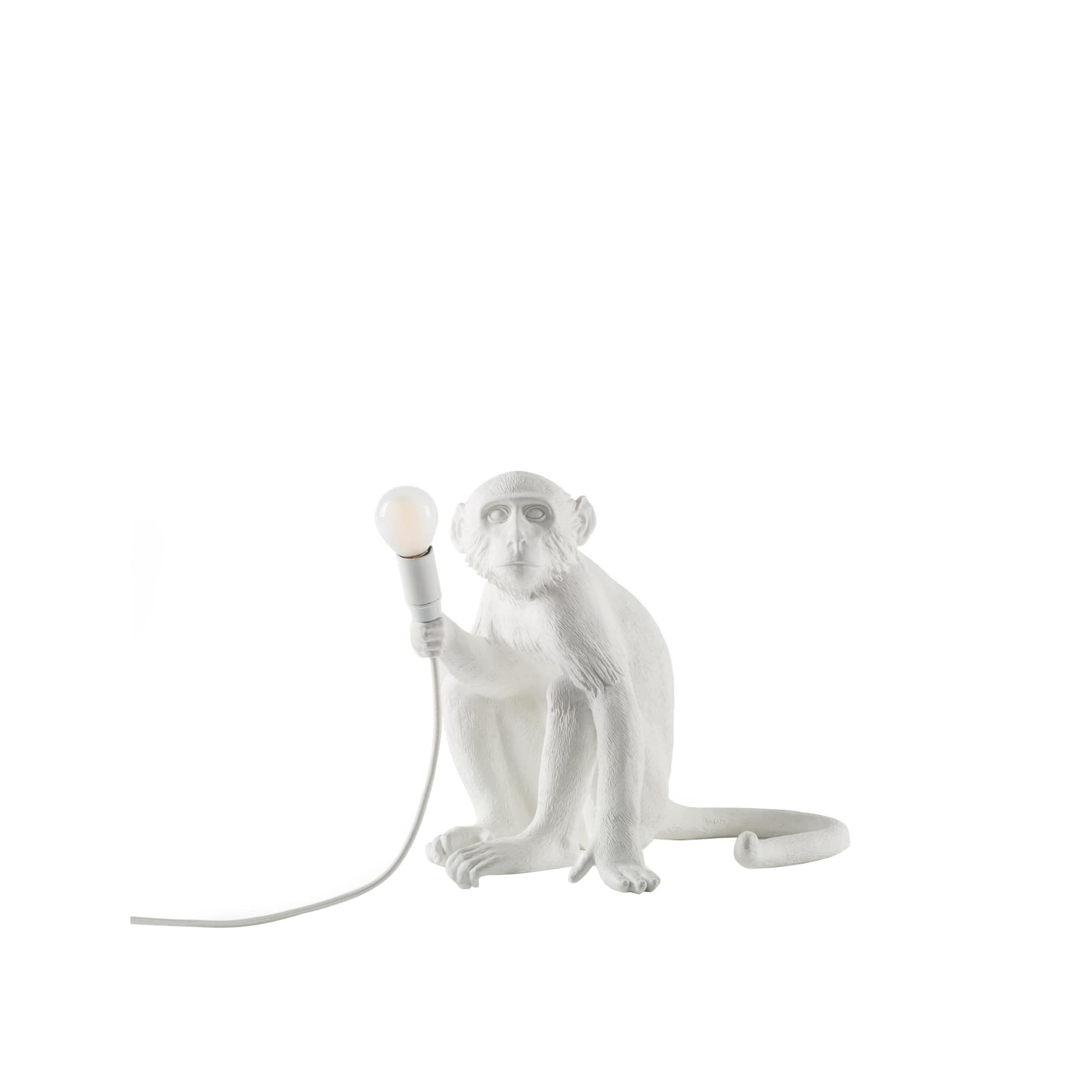 SELETTI - Monkey Sitting Bordlampe Hvit