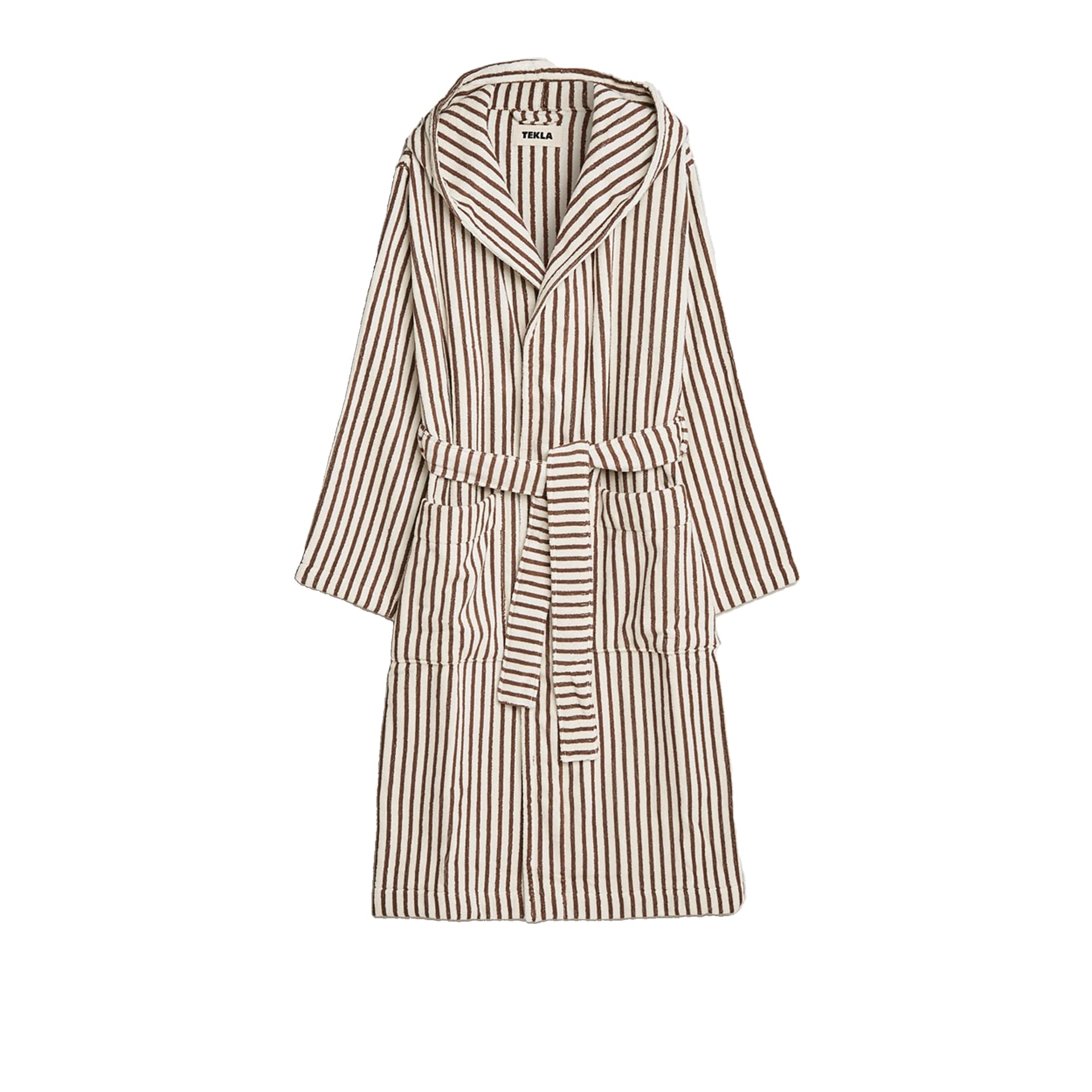 Tekla - Hooded Bathrobes M, Kodiak Stripes - Badekåper - Bomull