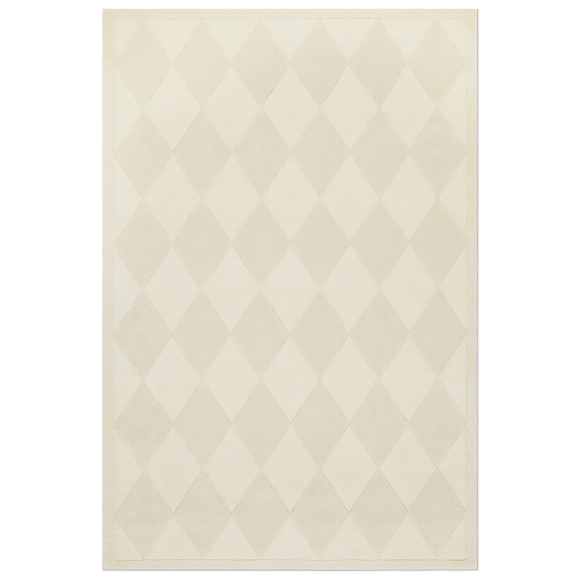 Nordic Knots - Diamond Dusty White 200 x 300 cm - Mønstrede tepper - Jessie Andrews - Hvit - Ull