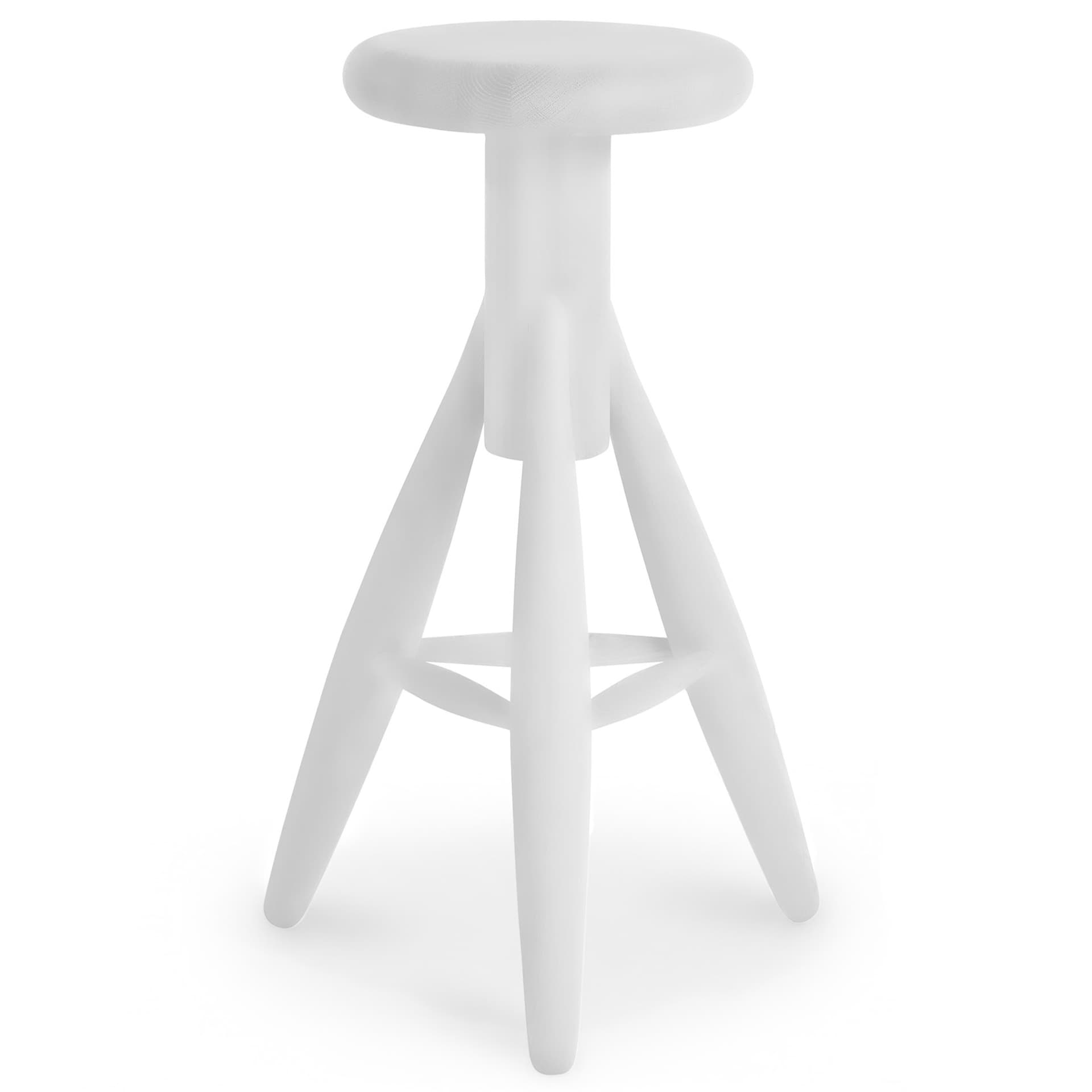 Artek - Rocket Barstol, Vitlackad ek - Barstoler & barkrakker - Eero Aarnio - Hvit - Tre