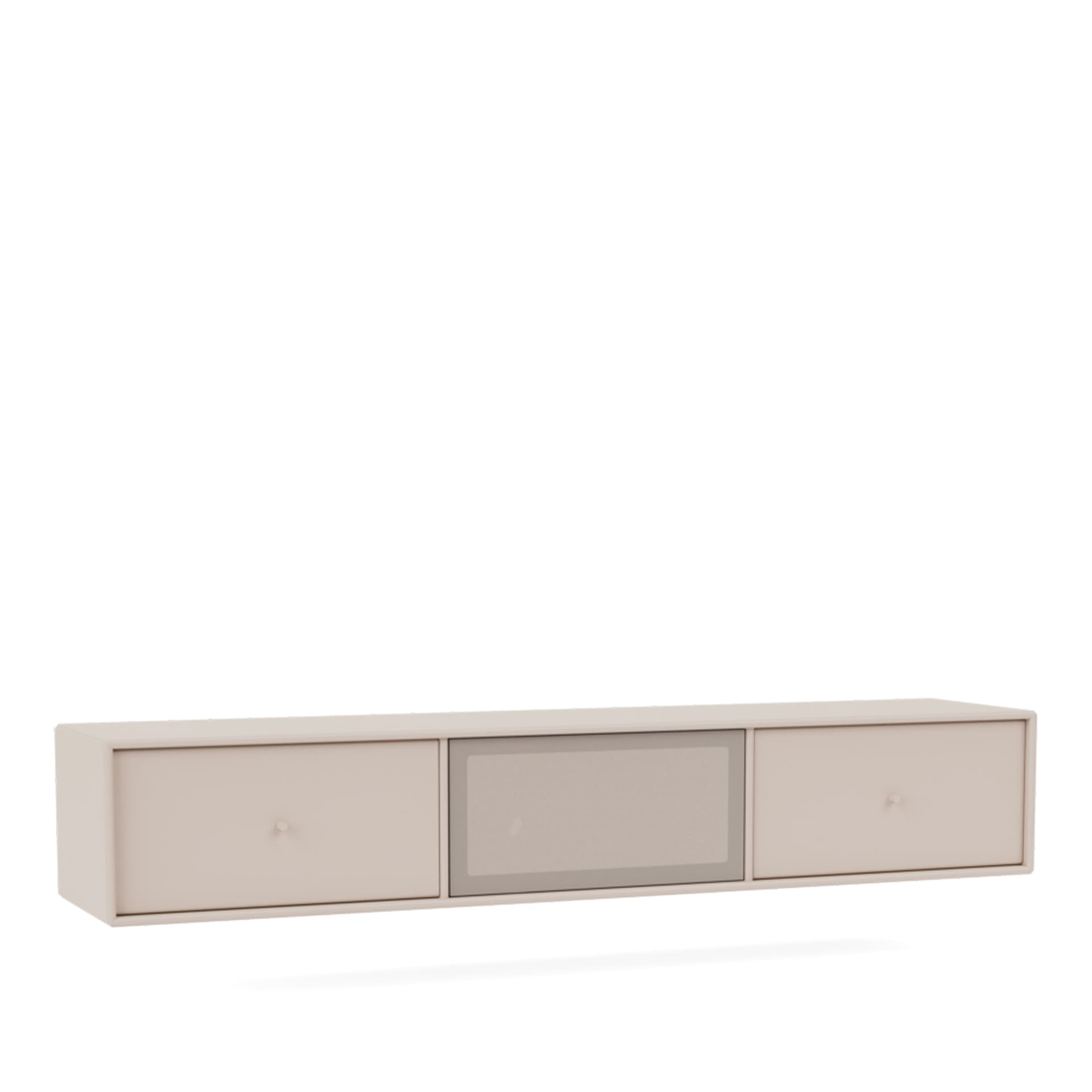 Montana - OCTAVE V TV Bench, 04-Suspensionrails, 168 Clay - TV-benker - Peter J. Lassen - Beige