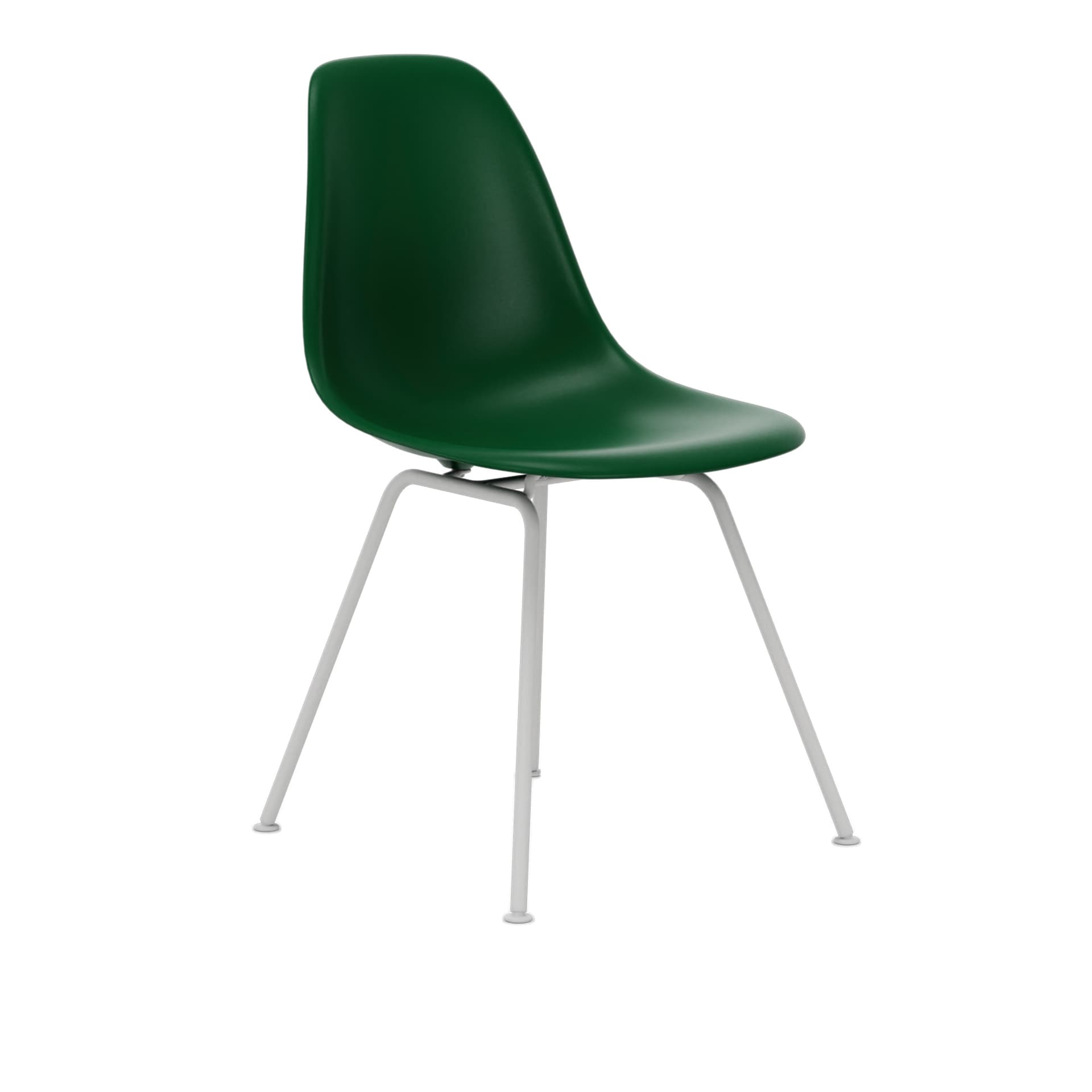 Vitra - Eames RE Plastic Chair DSX 17 Emerald, White Base - Spisestoler - Charles & Ray Eames - Grønn - Metall/Plast