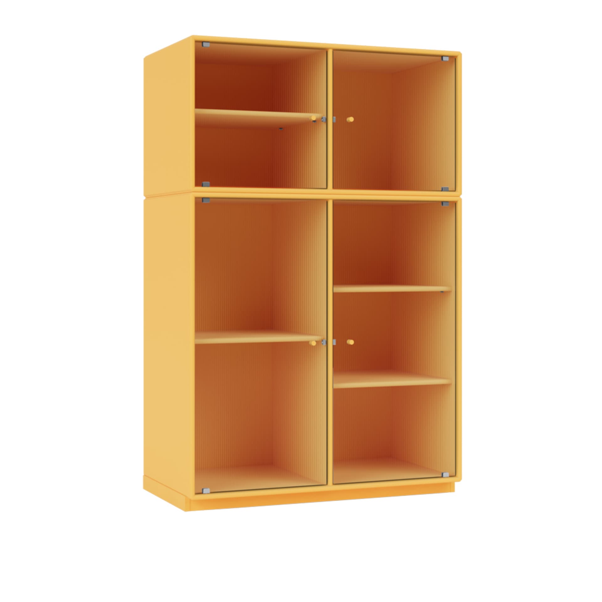 Montana - Ripple Iii – Vitrine Cabinet 166-Acacia 06 Plinth 3 cm - Vitrineskap - Peter J. Lassen - Gul - Tre