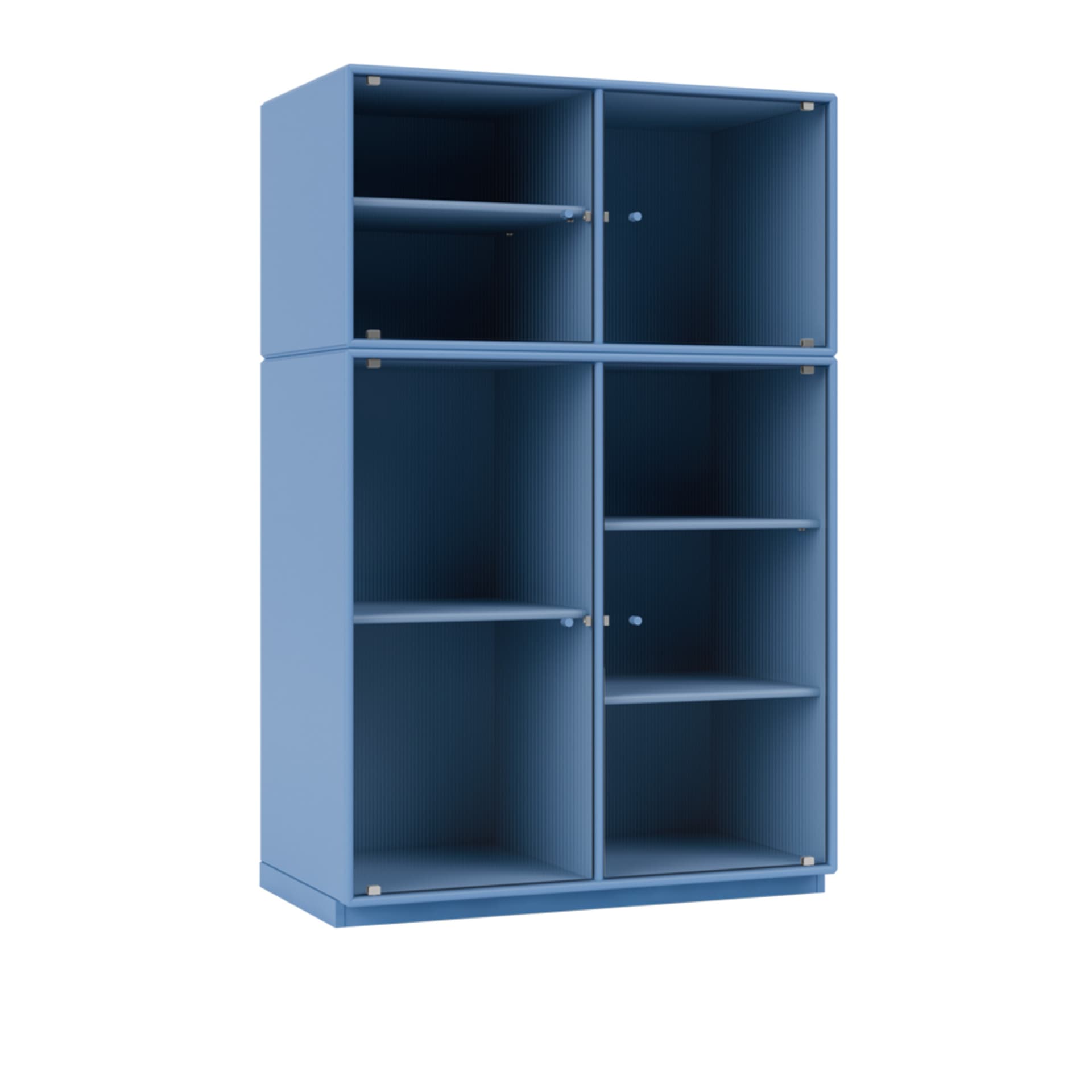 Montana - Ripple Iii – Vitrine Cabinet 154-Azure 06 Plinth 3 cm - Vitrineskap - Peter J. Lassen - Blå - Tre