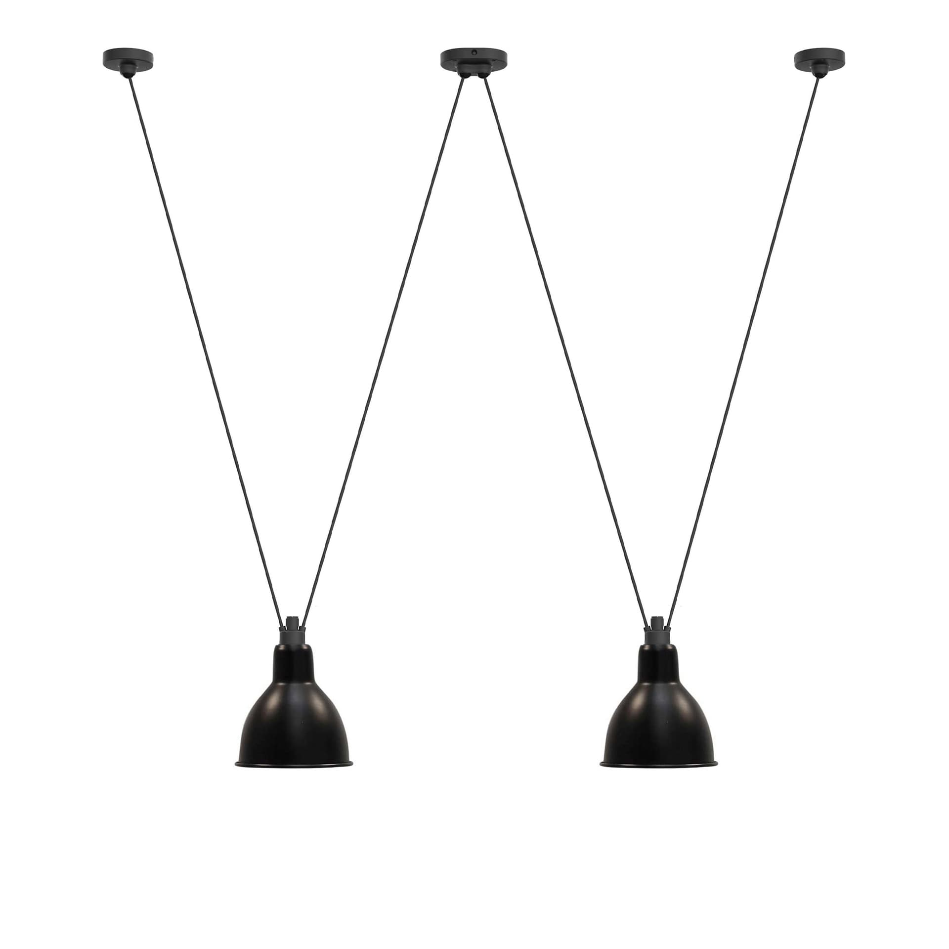 Lampe Gras - 324 XL Pendel Round Black