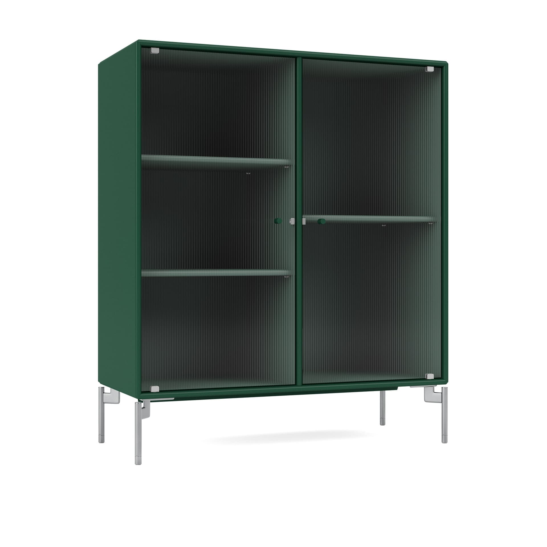 Montana - Ripple Ii – Vitrine Cabinet 136-Pine Matt Chrome - Vitrineskap - Peter J. Lassen - Grønn - Tre