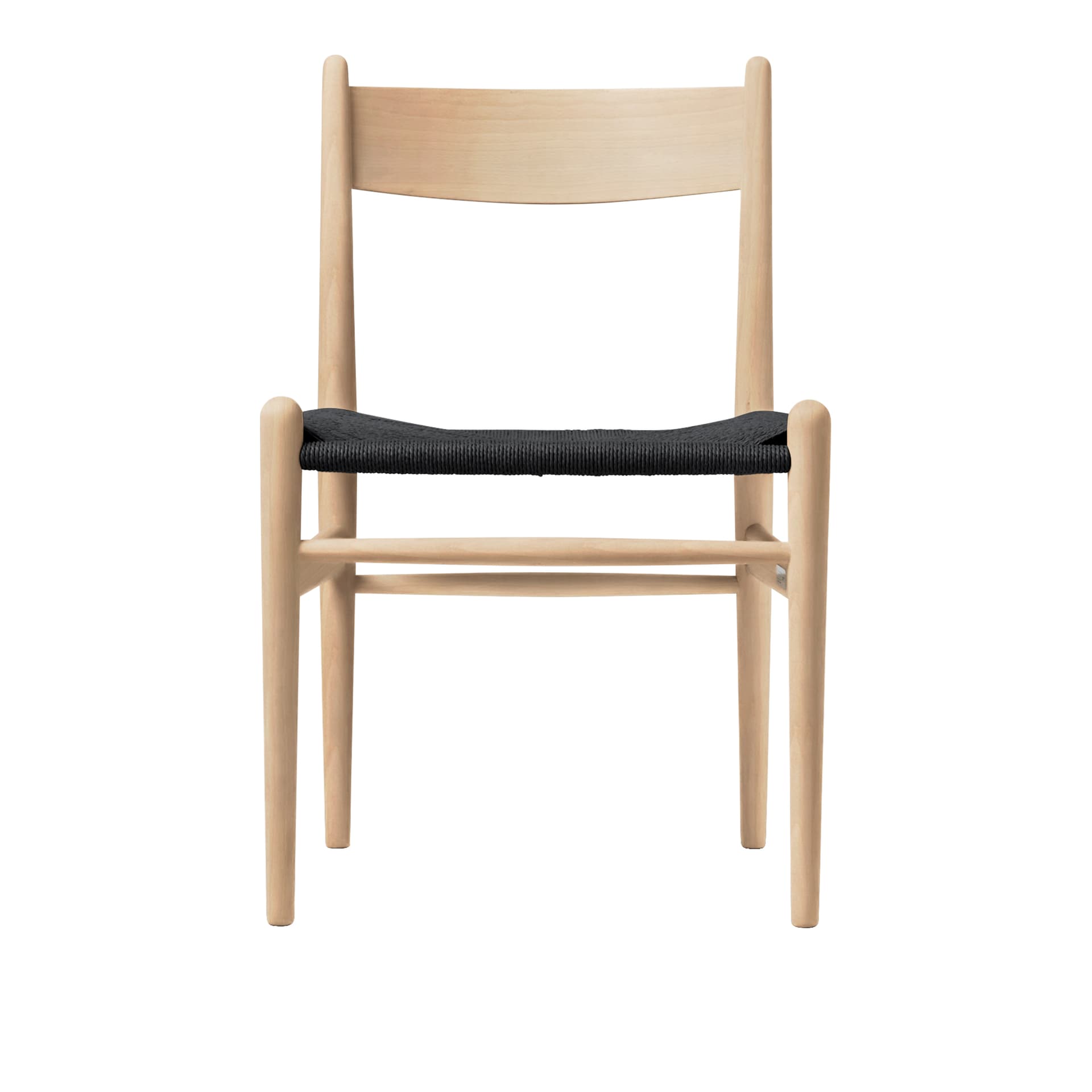 Carl Hansen - CH36, Tvålad Ek, Svartflätat papperssnöre - Spisestoler - Hans J. Wegner - Tre farget - Papir/Tre