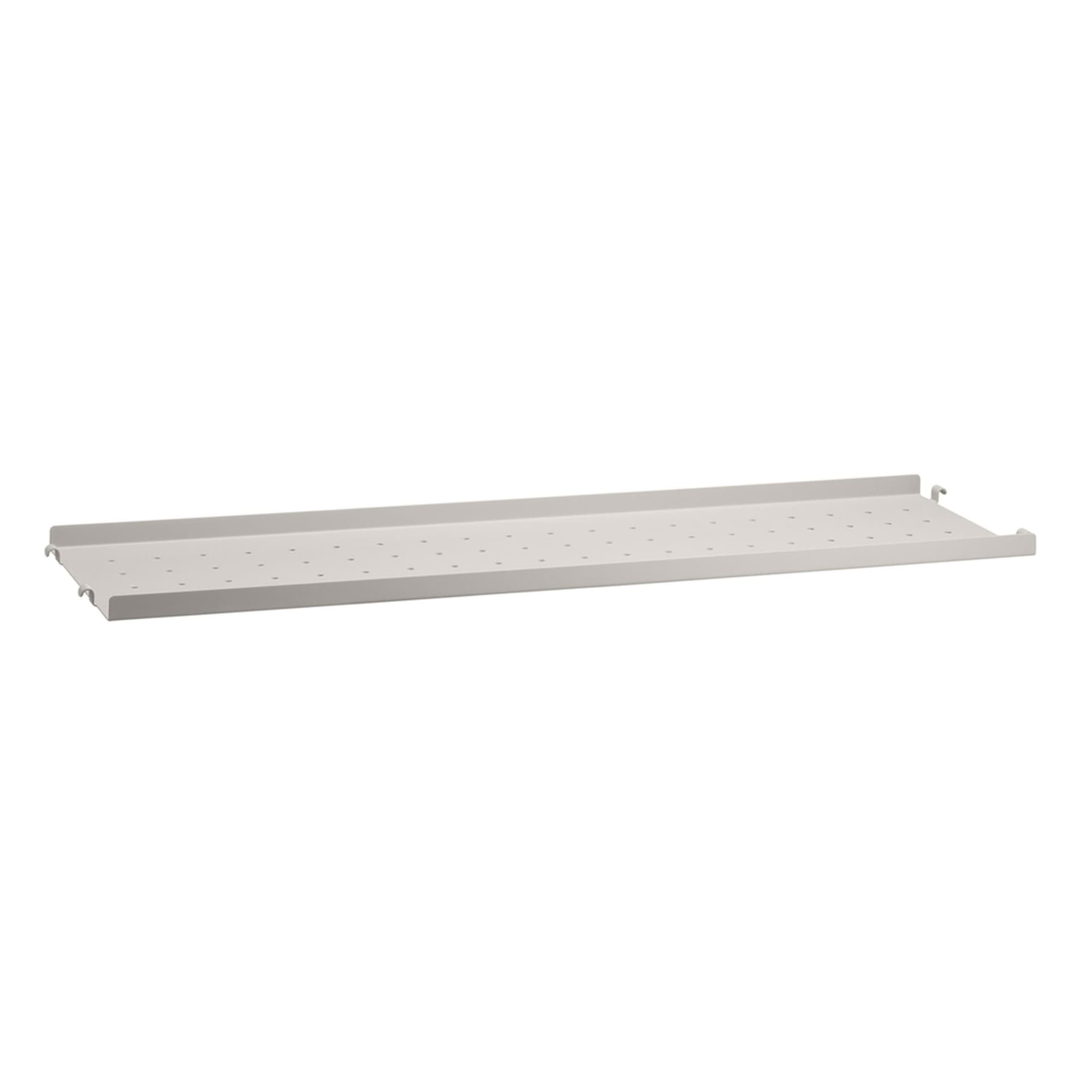 String - metallhylleplate 78x20cm låg kant beige - Hyller & Hyllesystem - Beige - Metall