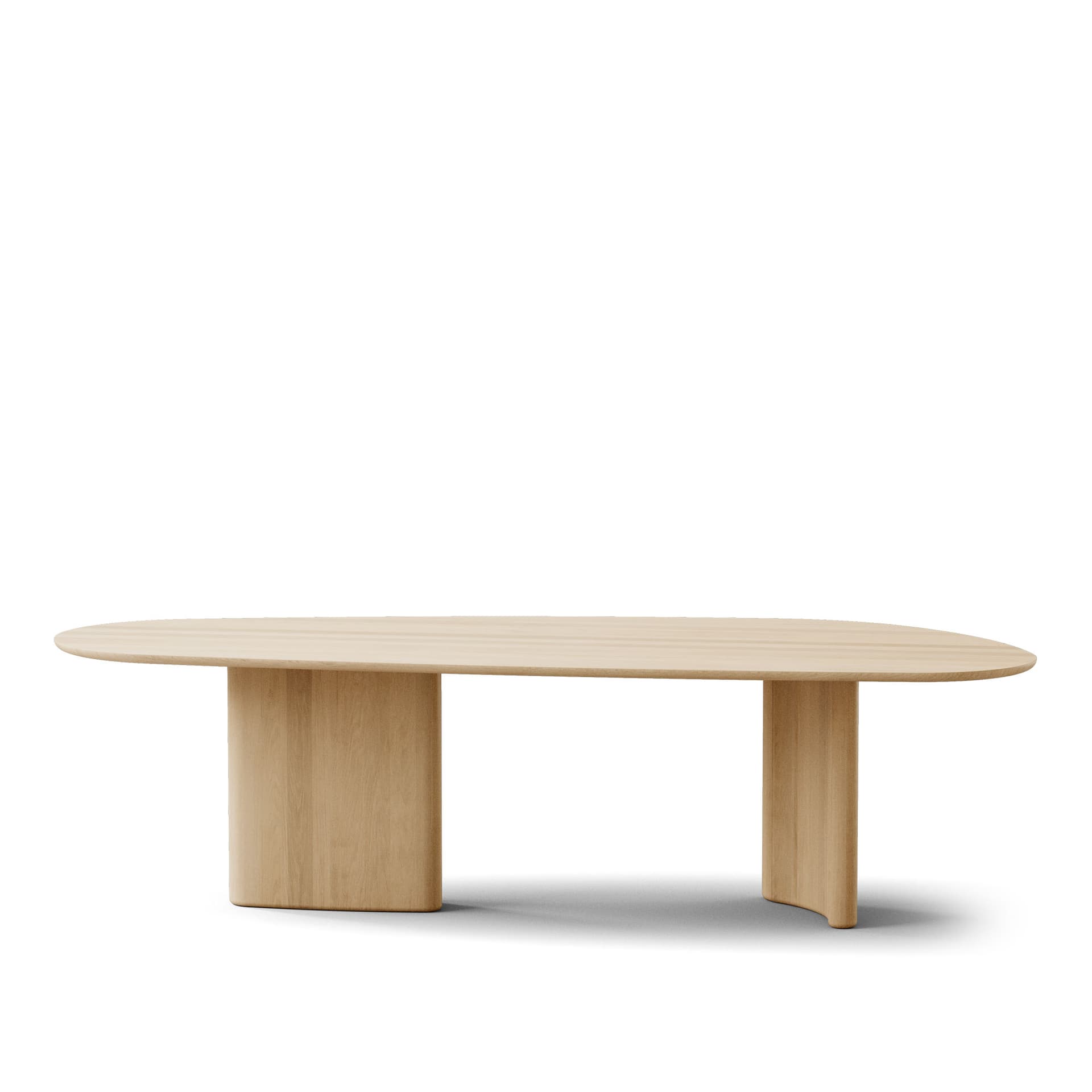 Dk3 - Tangent Table Rectangular  L270 x W110 x H72 cm  Max 2 extension leaves Oak - soap - Spisebord - Beige