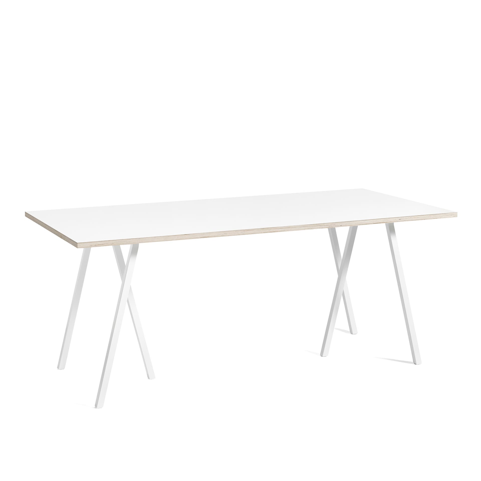 HAY - Loop Stand Table - White - 180 x 87,5 cm - Spisebord - Leif Jørgensen - Hvit - Metall/Tre