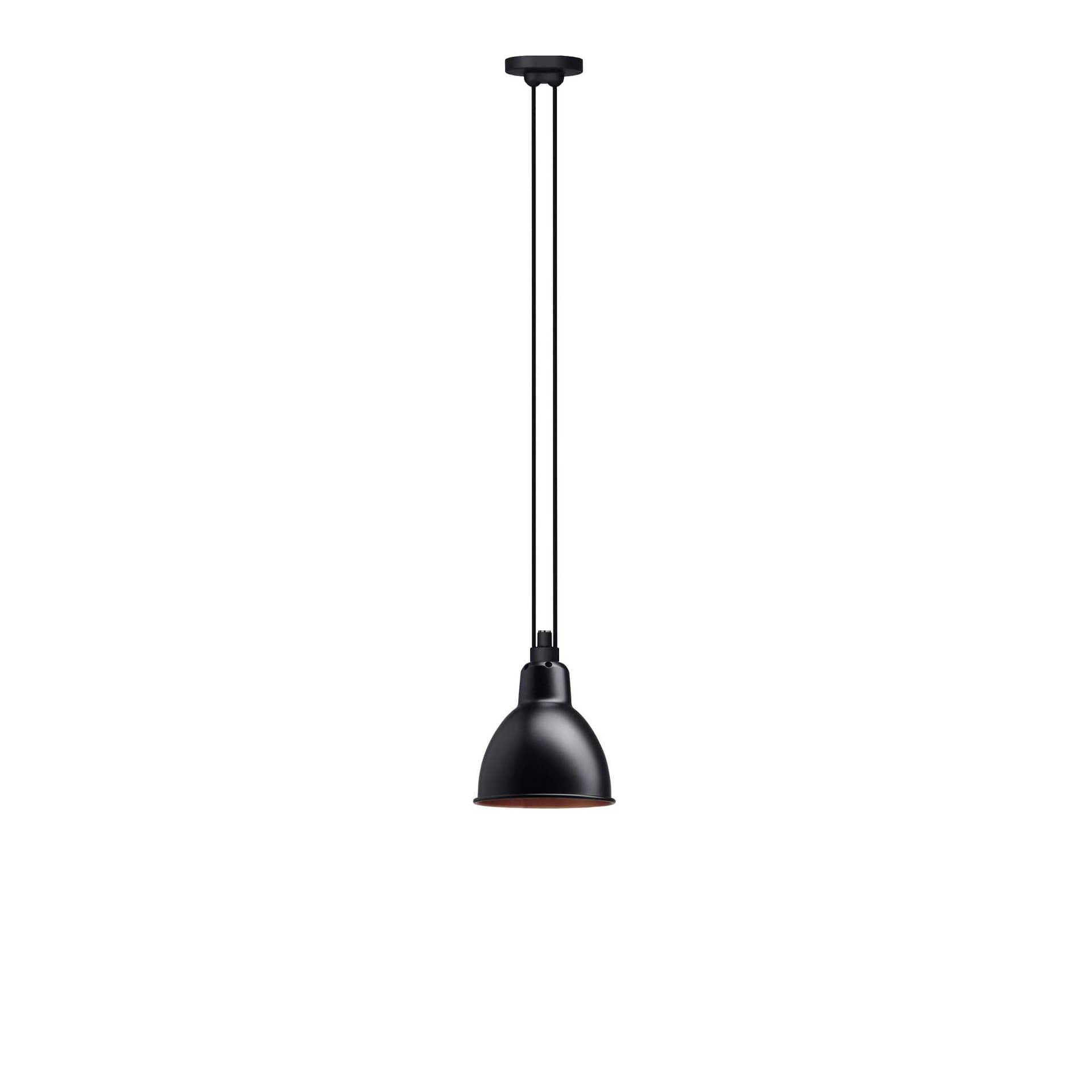 Lampe Gras - 322 L Pendel Round Black/Copper