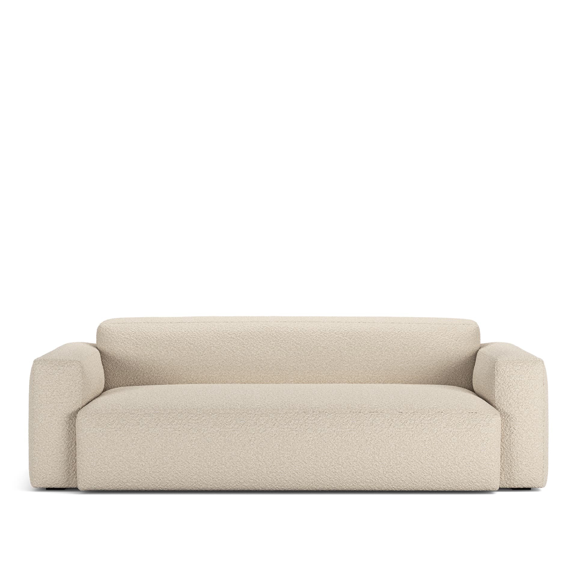 NOGA - Brick 2,5-Seater Sofa Ascot White Fixed Upholstery - Sofaer - Hvit - Tekstilmateriale