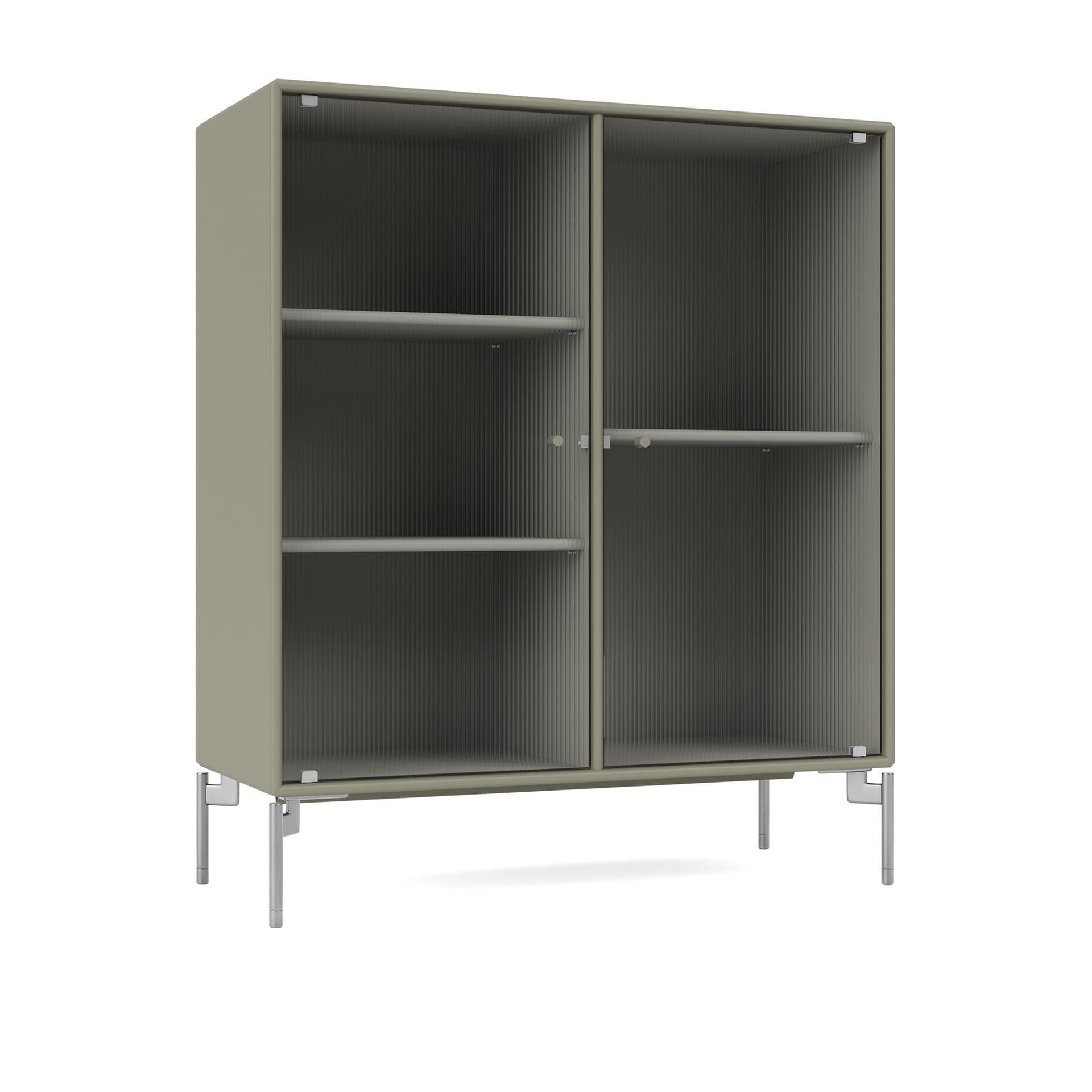 Montana - Ripple Ii – Vitrine Cabinet 144-Fennel Matt Chrome - Vitrineskap - Peter J. Lassen - Grønn - Tre